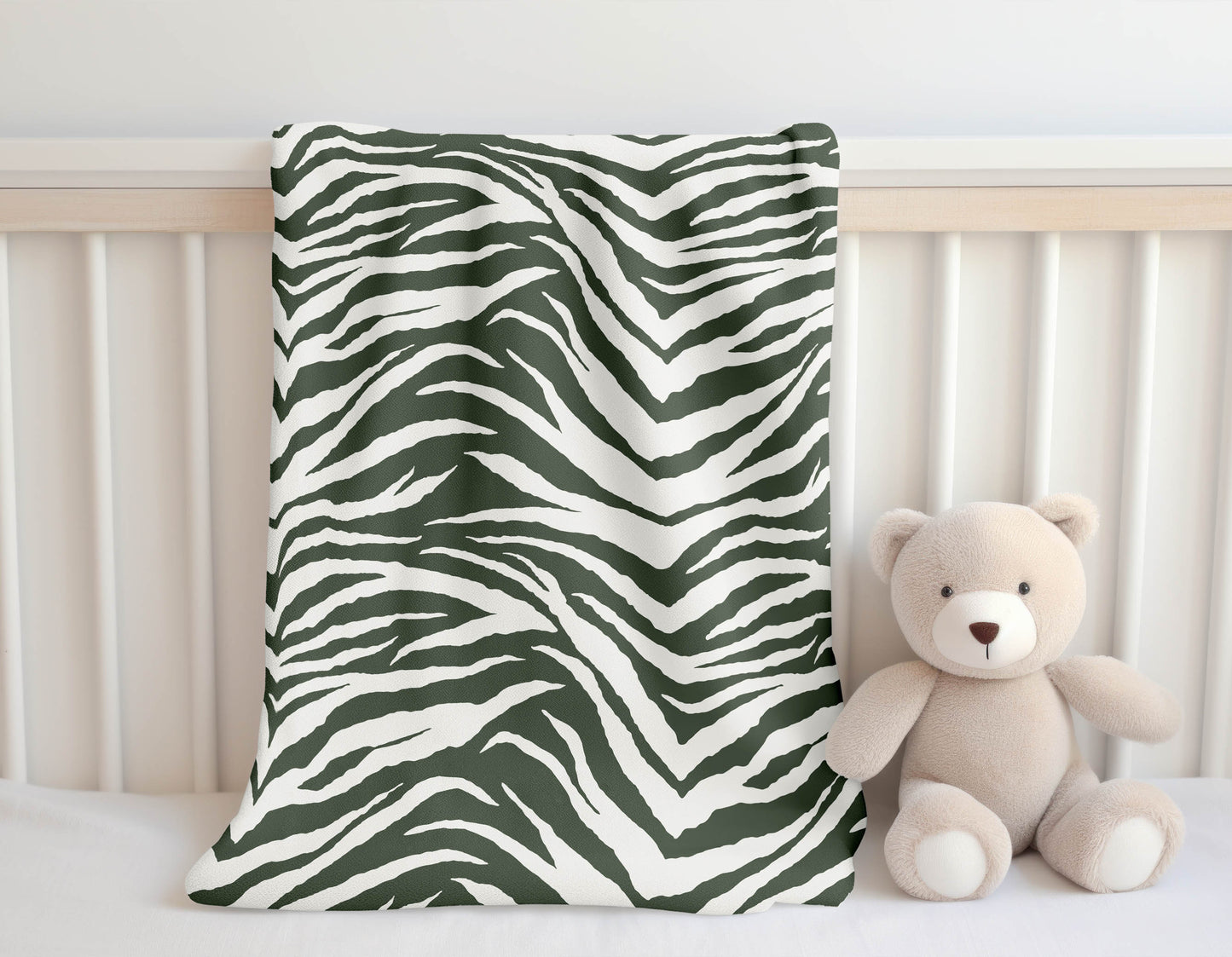 Zebra Patch Velveteen Fleece Blanket