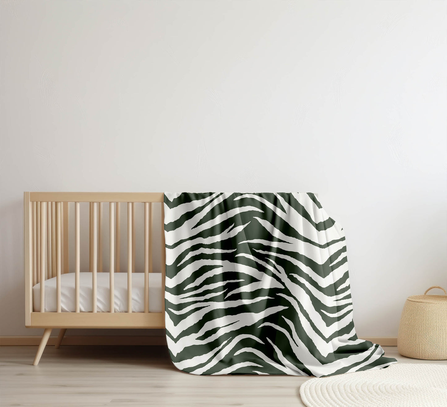 Zebra Patch Velveteen Fleece Blanket