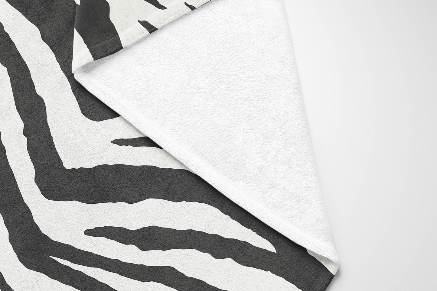 Zebra Patch Velveteen Fleece Blanket