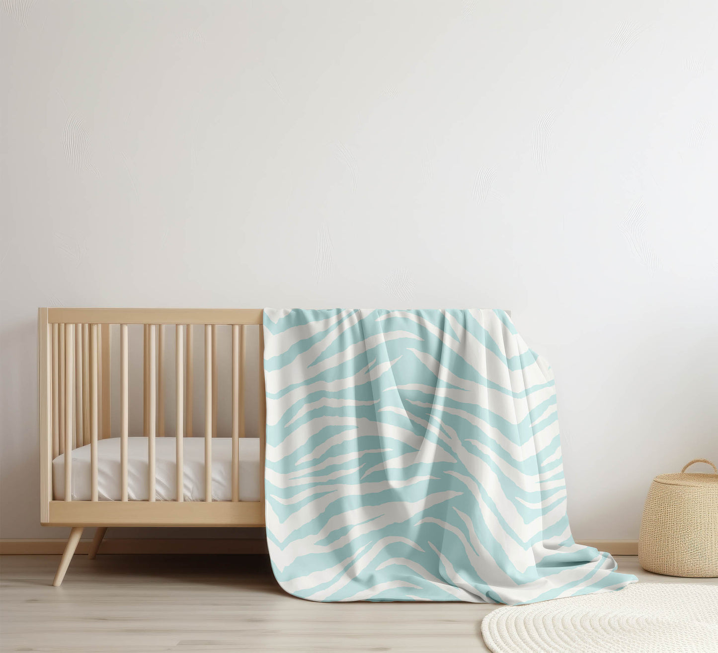 Zebra Patch Velveteen Fleece Blanket