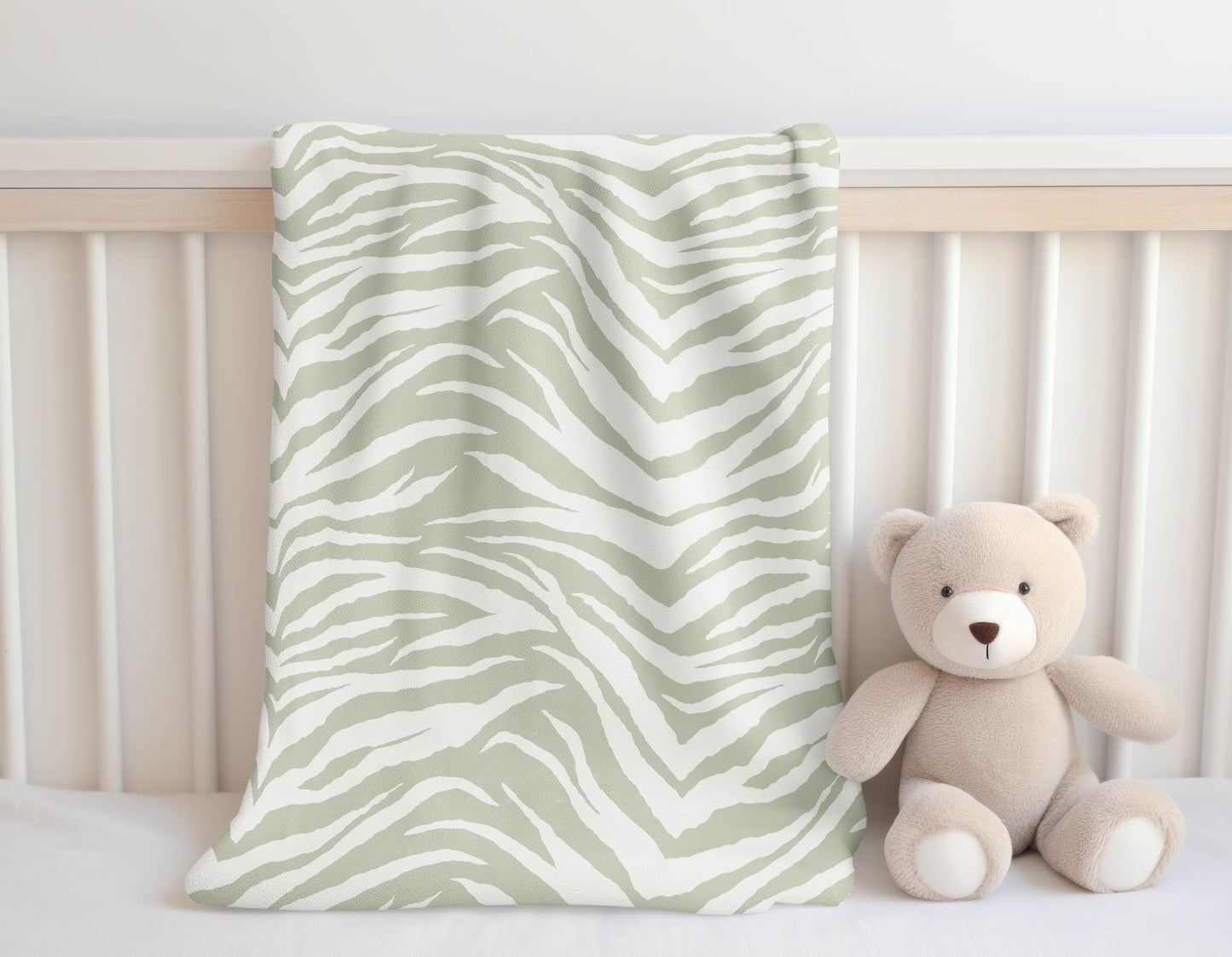 Zebra Patch Velveteen Fleece Blanket