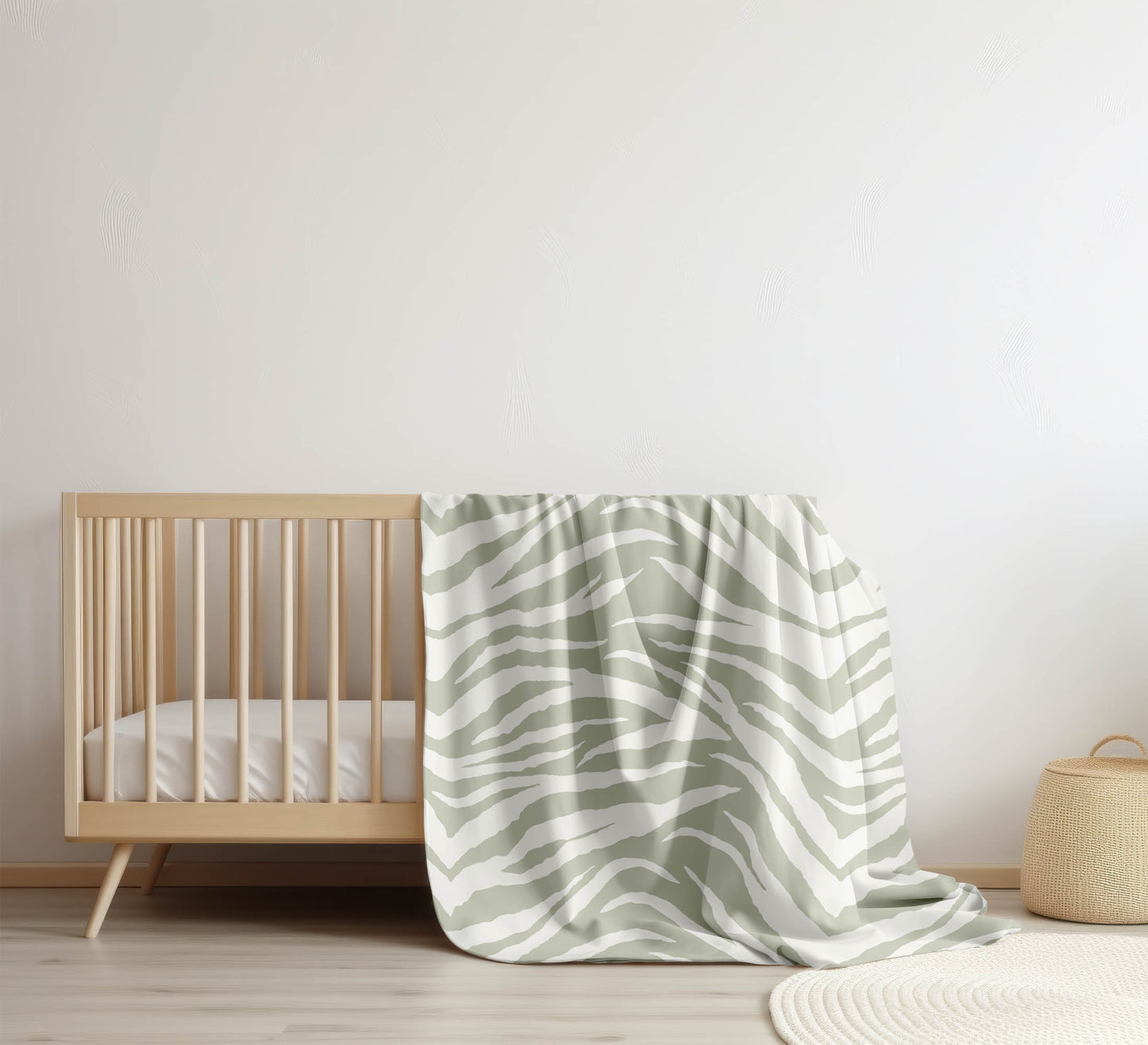 Zebra Patch Velveteen Fleece Blanket