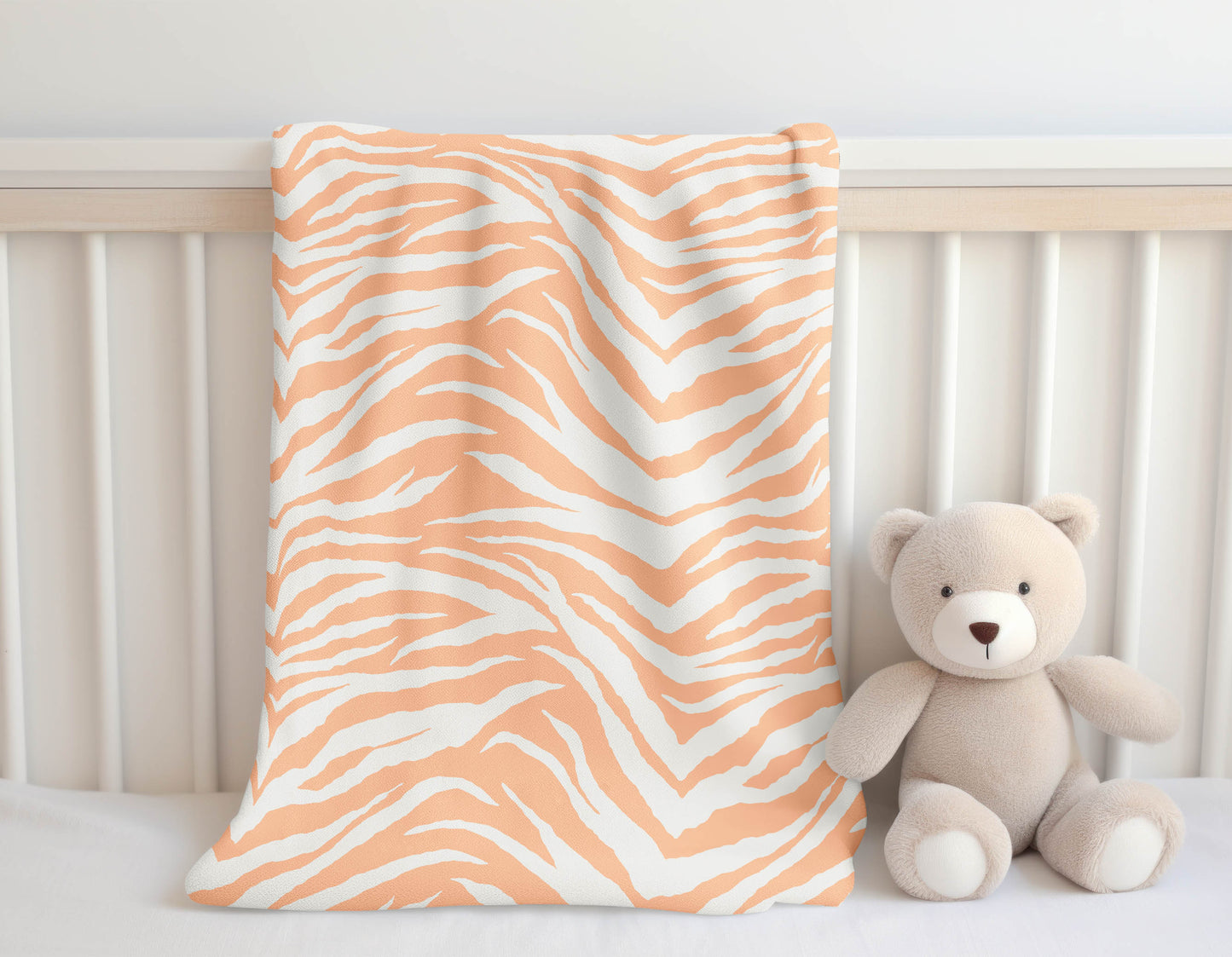 Zebra Patch Velveteen Fleece Blanket