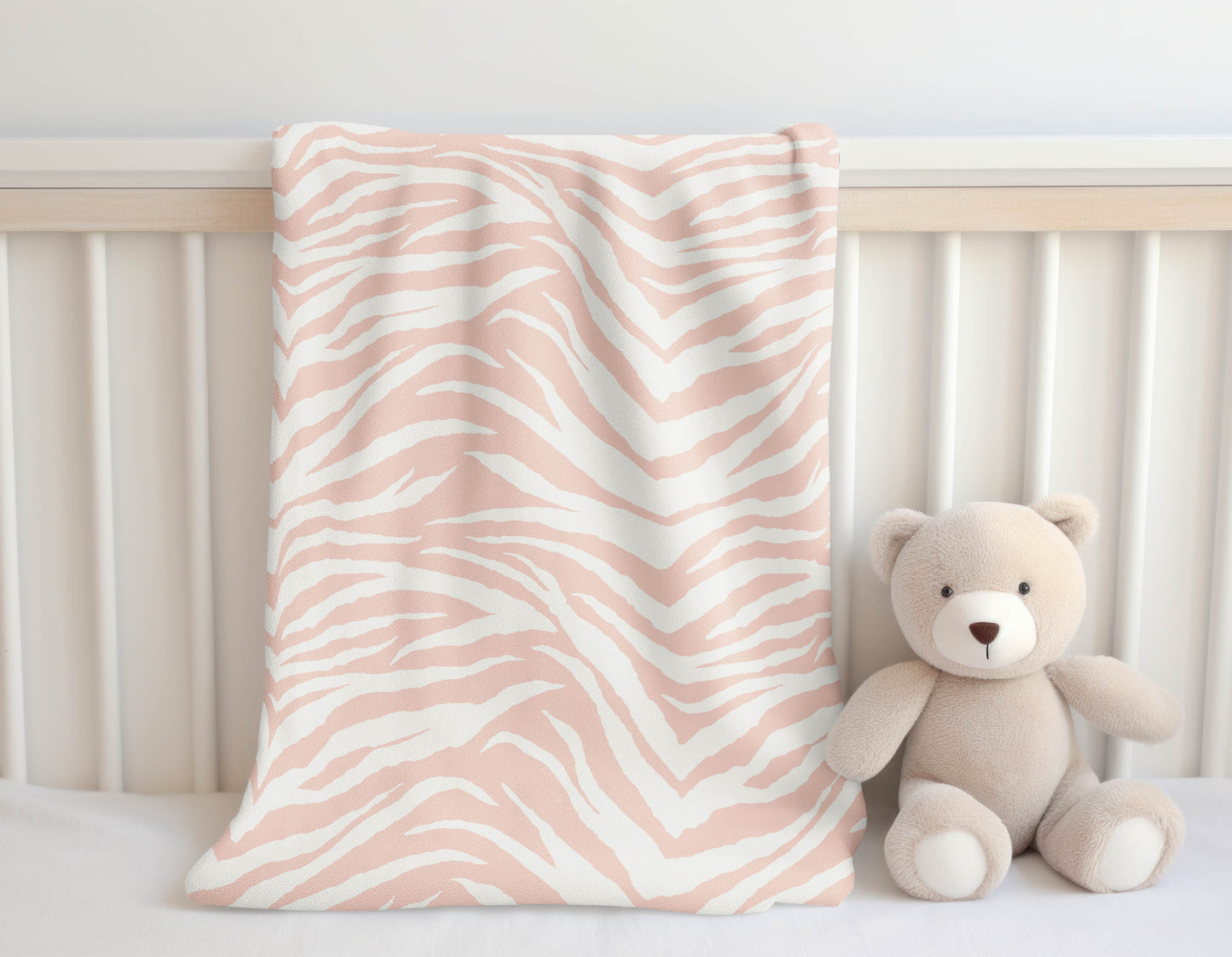 Zebra Patch Velveteen Fleece Blanket
