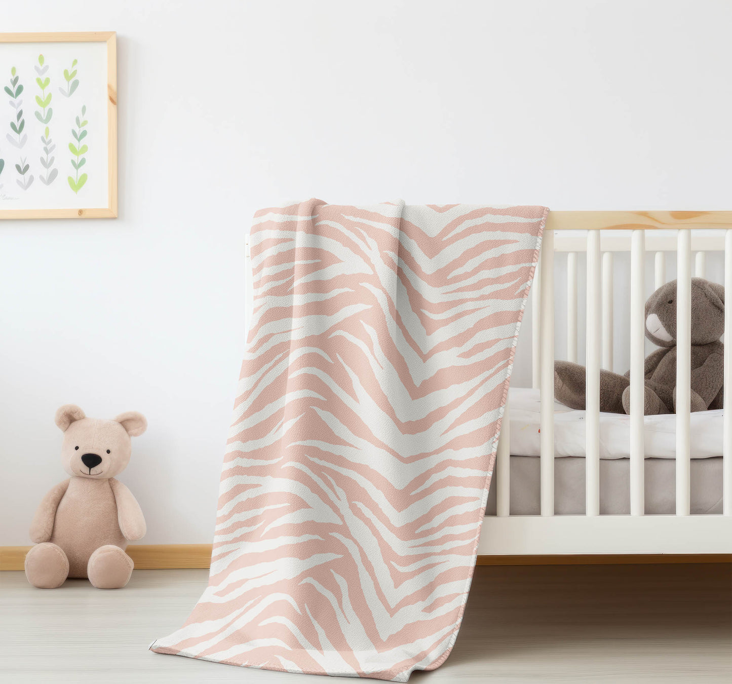 Zebra Patch Velveteen Fleece Blanket