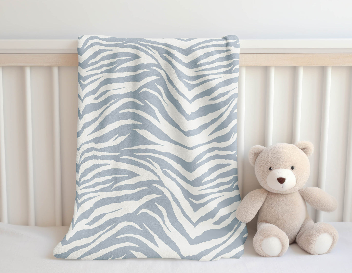 Zebra Patch Velveteen Fleece Blanket