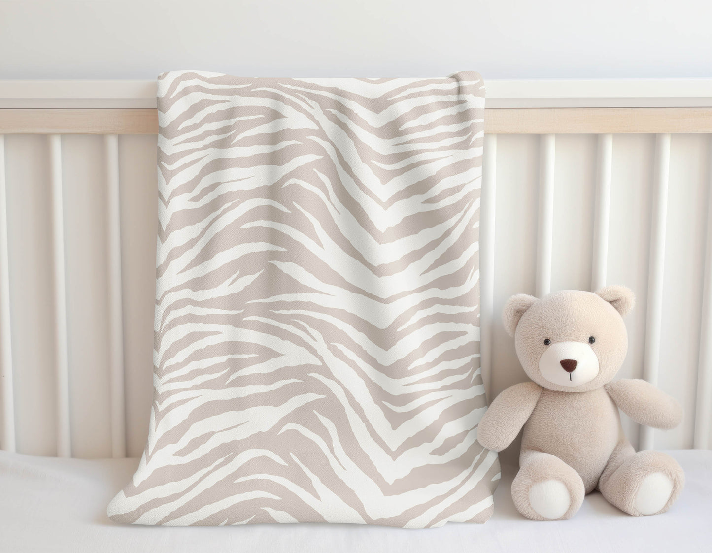 Zebra Patch Velveteen Fleece Blanket