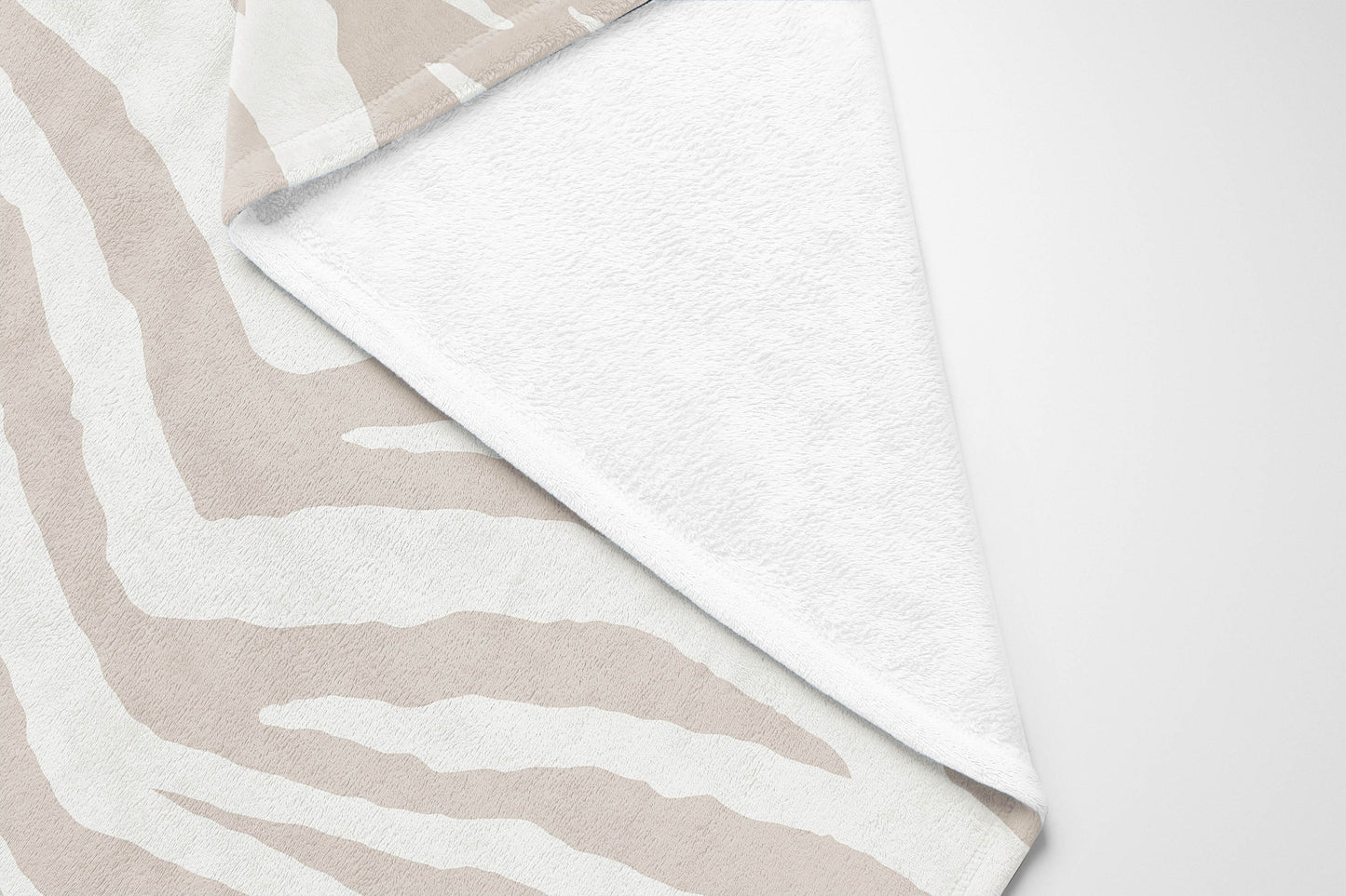 Zebra Patch Velveteen Fleece Blanket