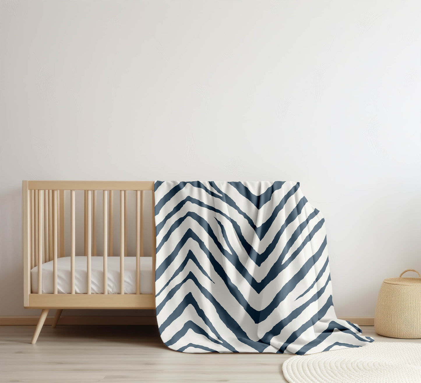 Zebra Stripe Velveteen Fleece Blanket