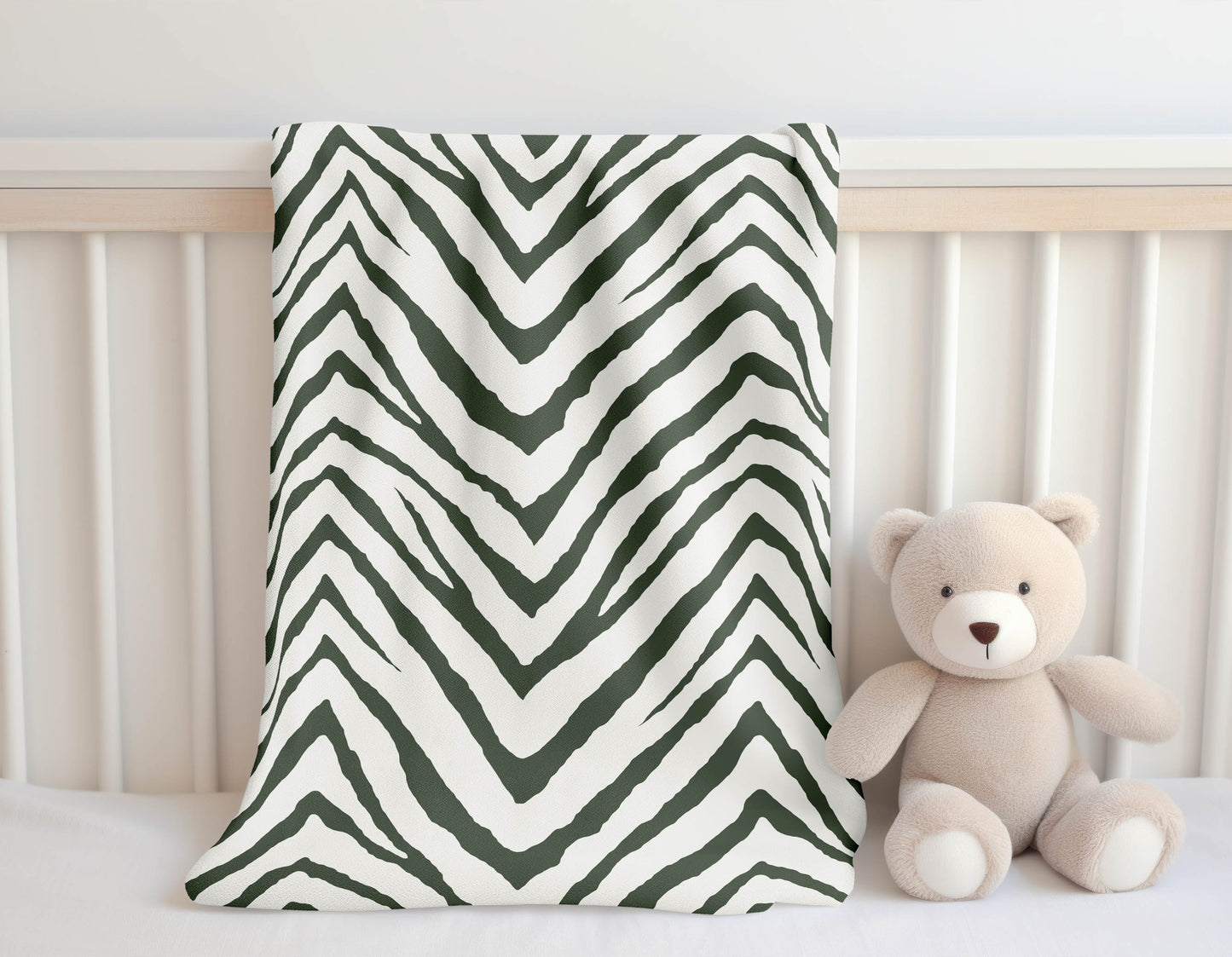 Zebra Stripe Velveteen Fleece Blanket