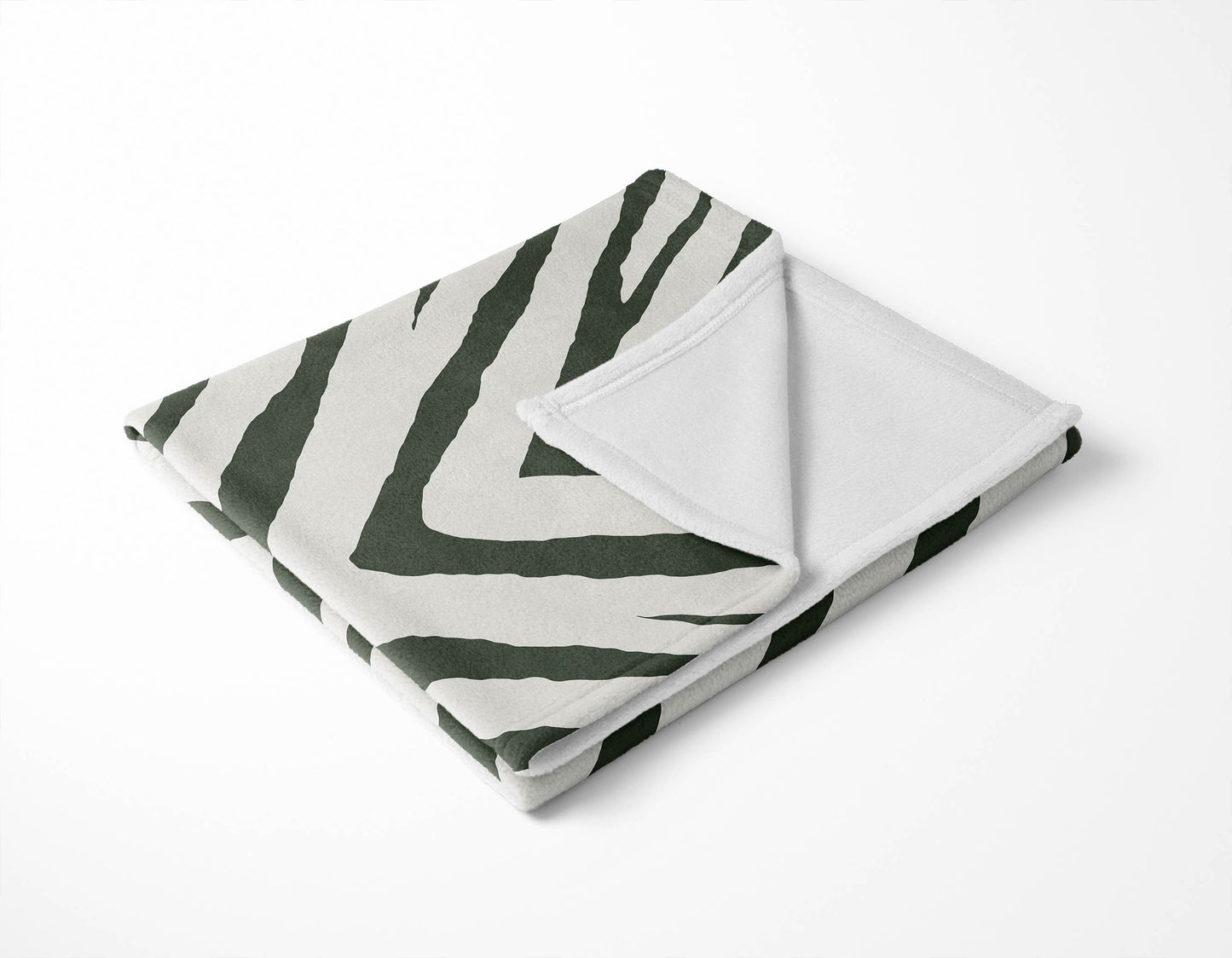 Zebra Stripe Velveteen Fleece Blanket