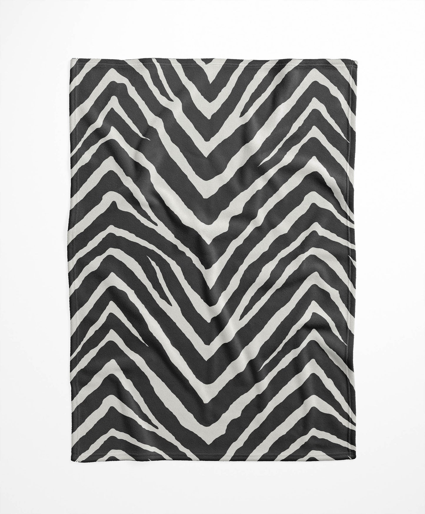 Zebra Stripe Velveteen Fleece Blanket