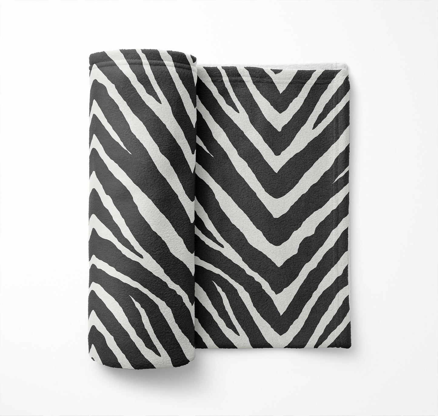 Zebra Stripe Velveteen Fleece Blanket