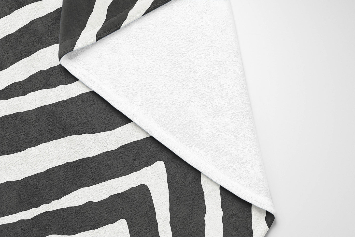 Zebra Stripe Velveteen Fleece Blanket