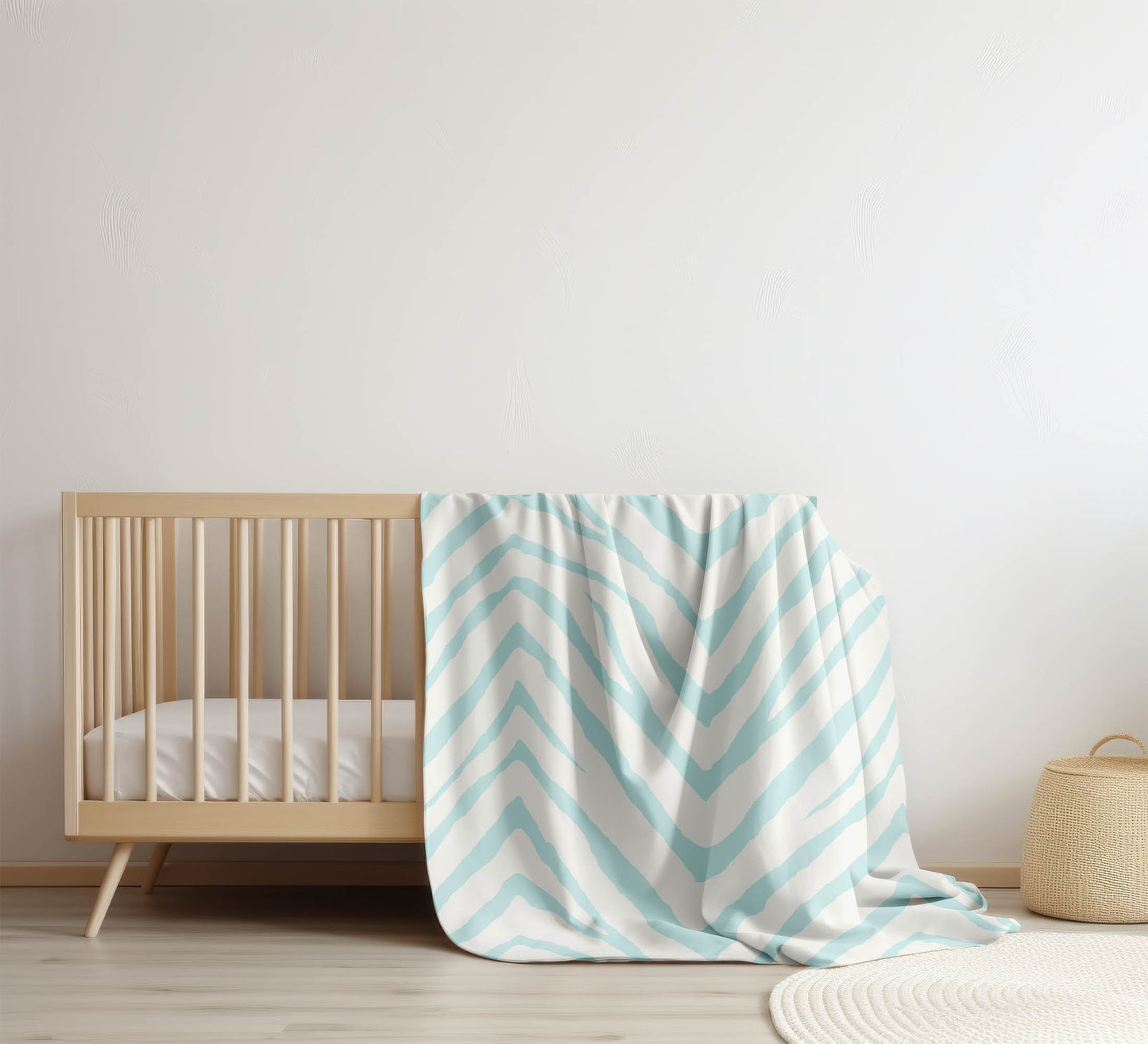 Zebra Stripe Velveteen Fleece Blanket