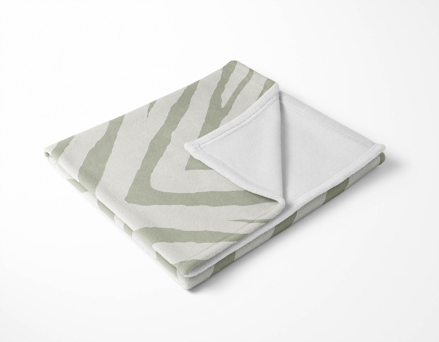 Zebra Stripe Velveteen Fleece Blanket