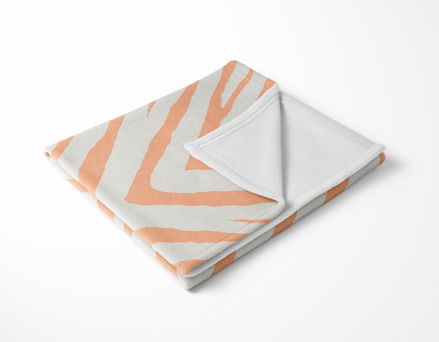Zebra Stripe Velveteen Fleece Blanket