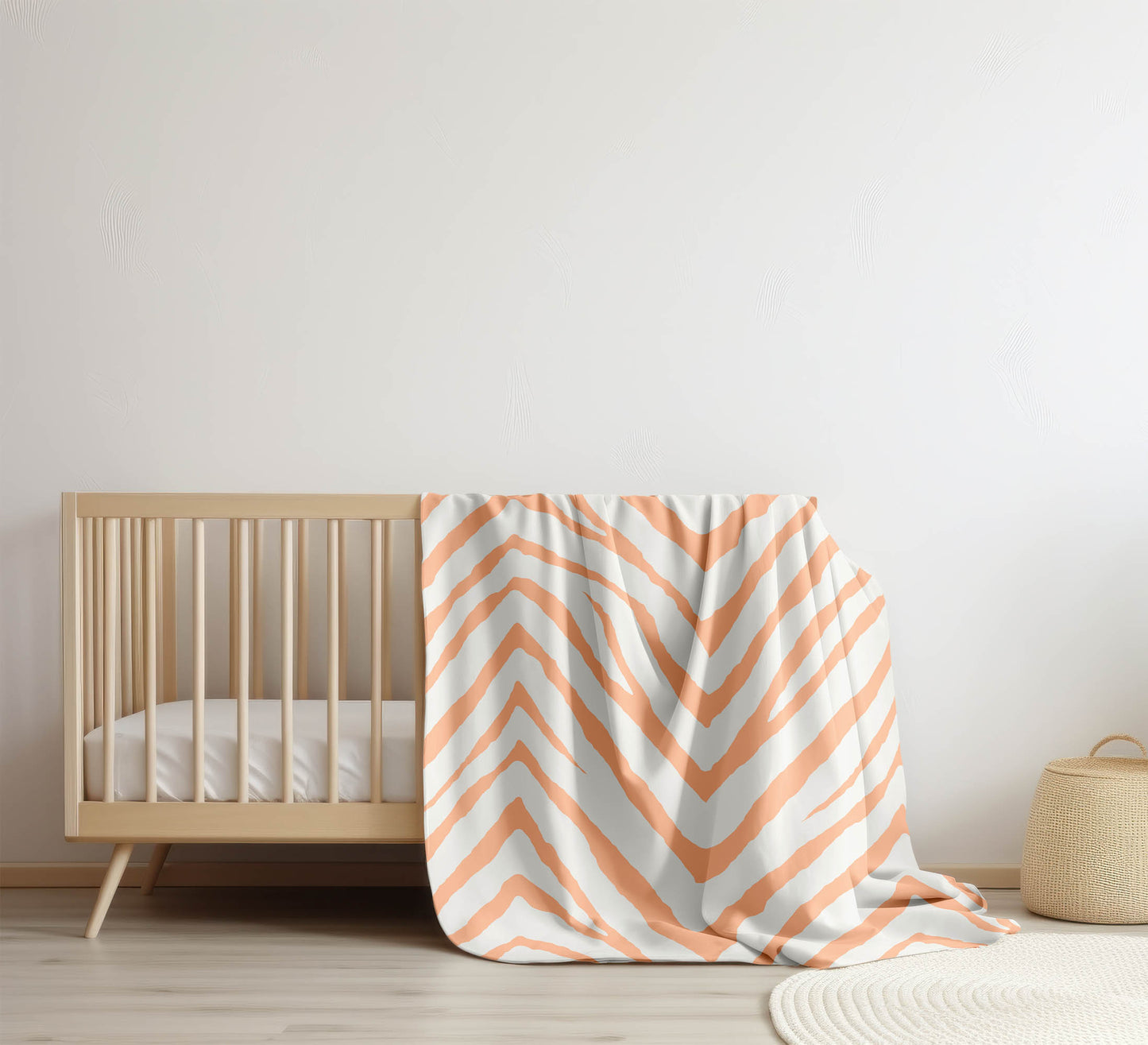 Zebra Stripe Velveteen Fleece Blanket