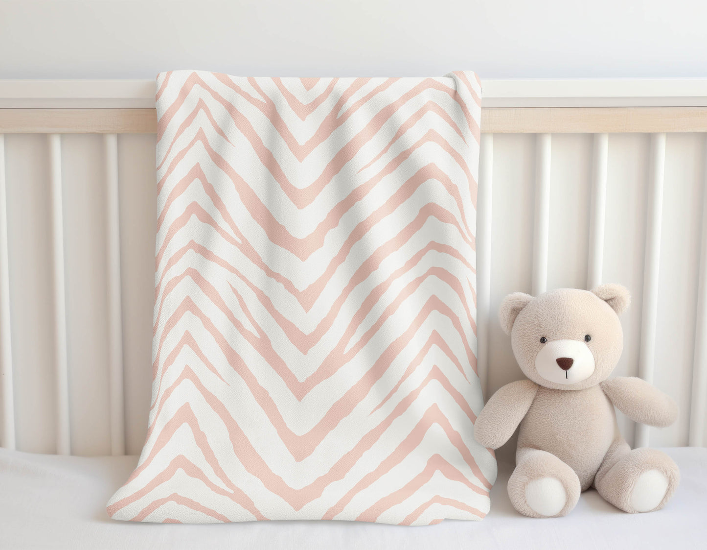 Zebra Stripe Velveteen Fleece Blanket