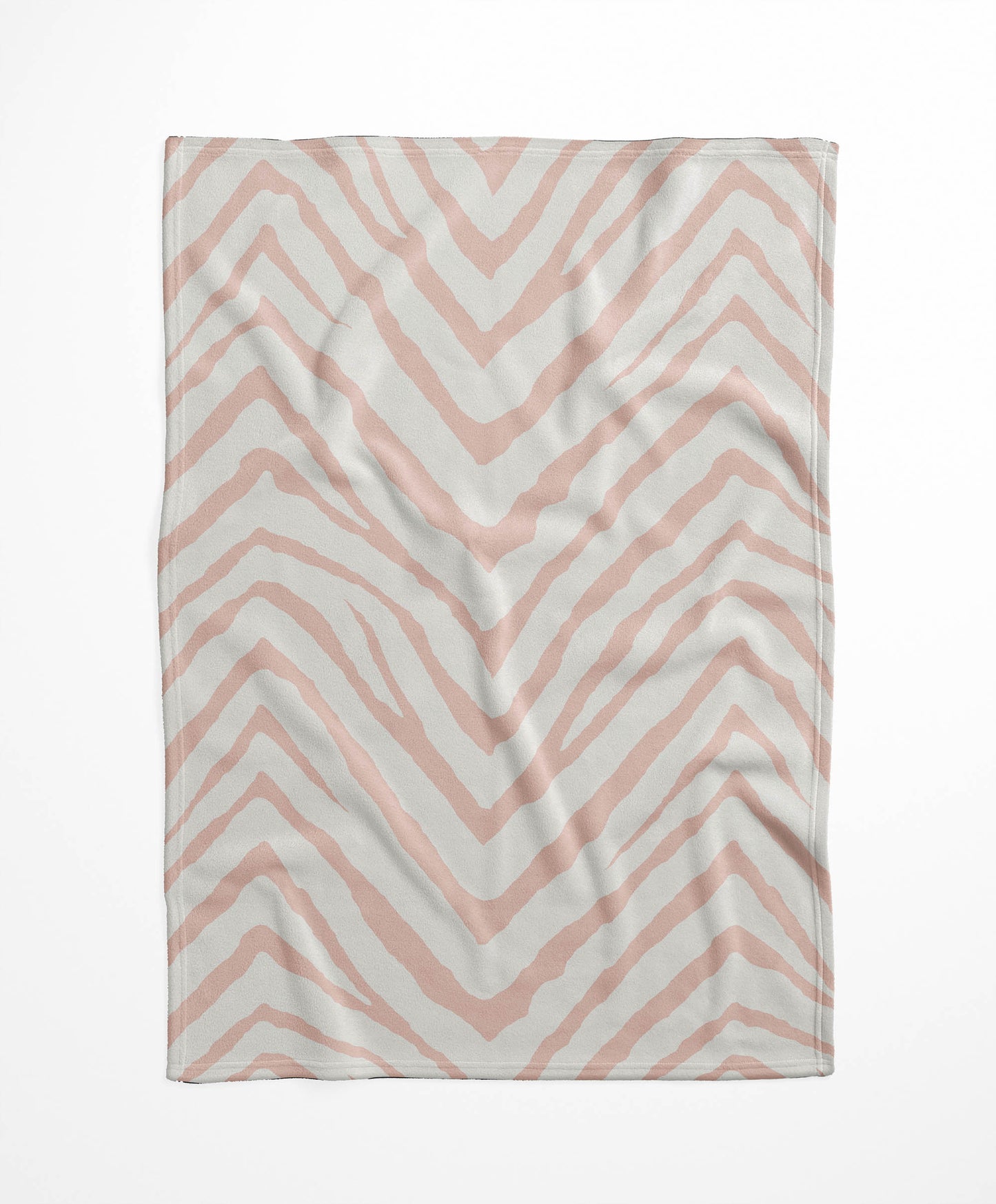 Zebra Stripe Velveteen Fleece Blanket
