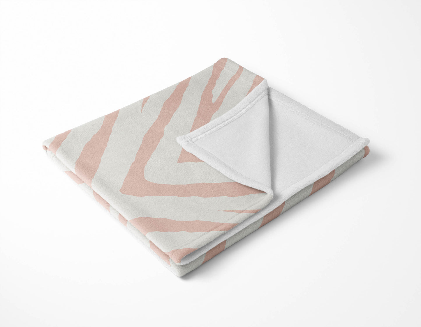 Zebra Stripe Velveteen Fleece Blanket
