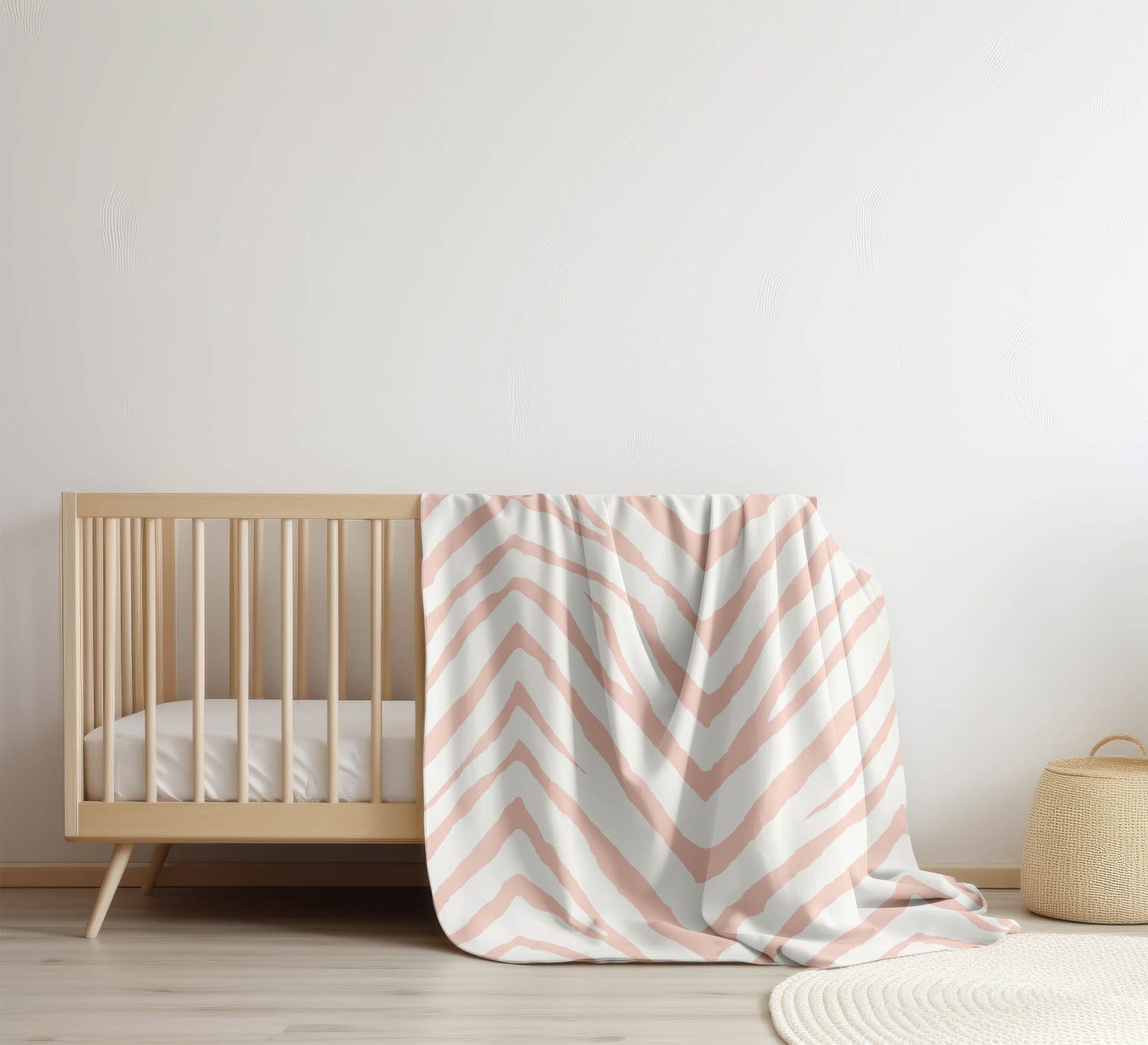Zebra Stripe Velveteen Fleece Blanket