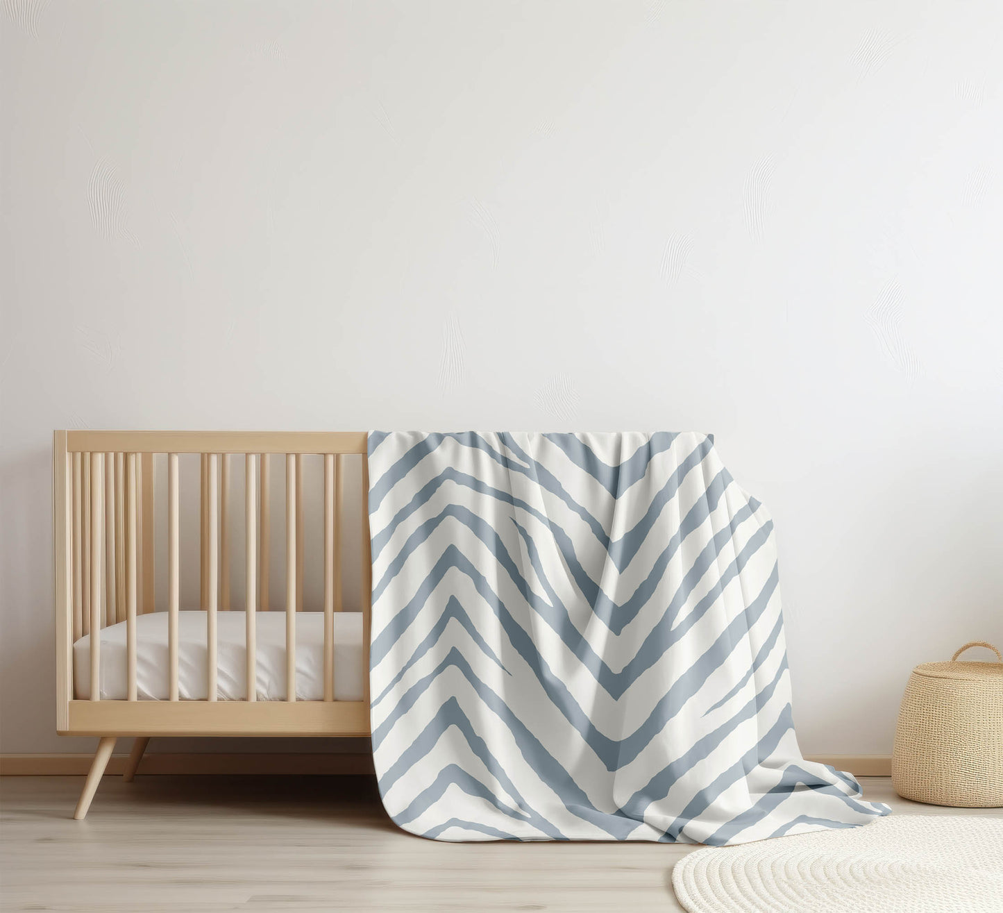 Zebra Stripe Velveteen Fleece Blanket