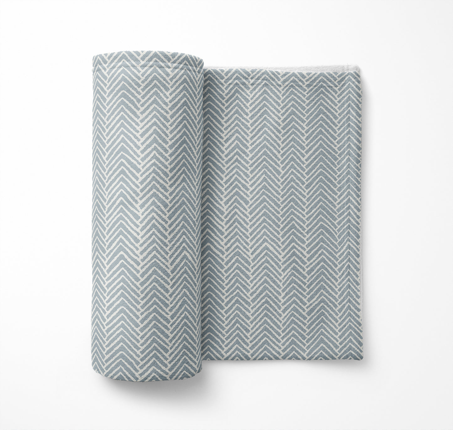 Chevron Block Velveteen Fleece Blanket