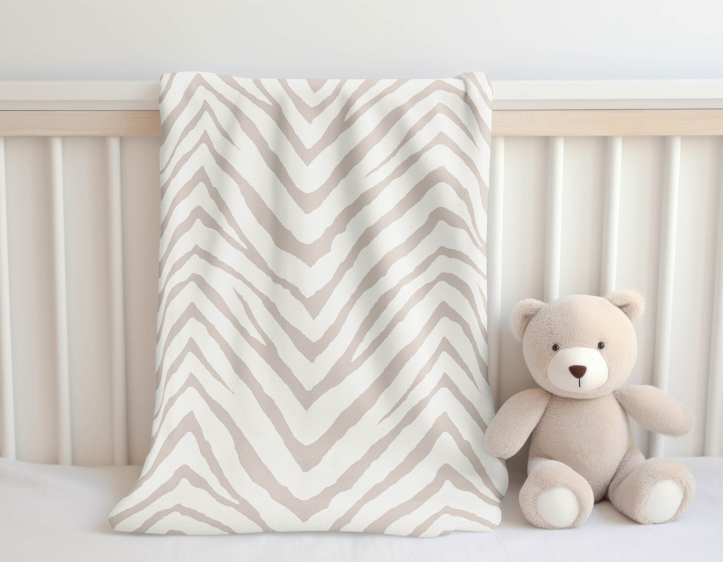 Zebra Stripe Velveteen Fleece Blanket