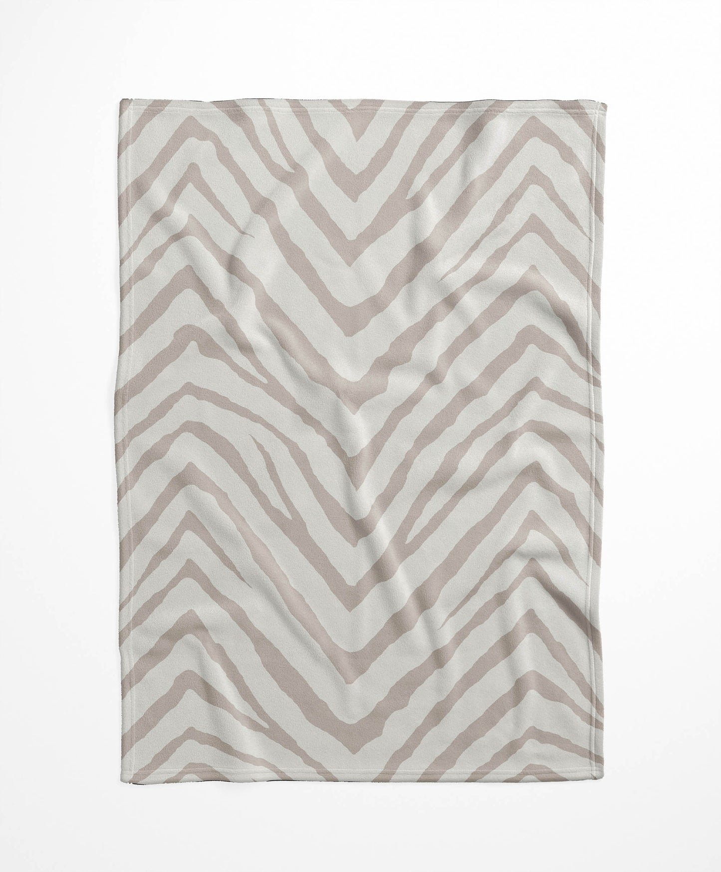 Zebra Stripe Velveteen Fleece Blanket