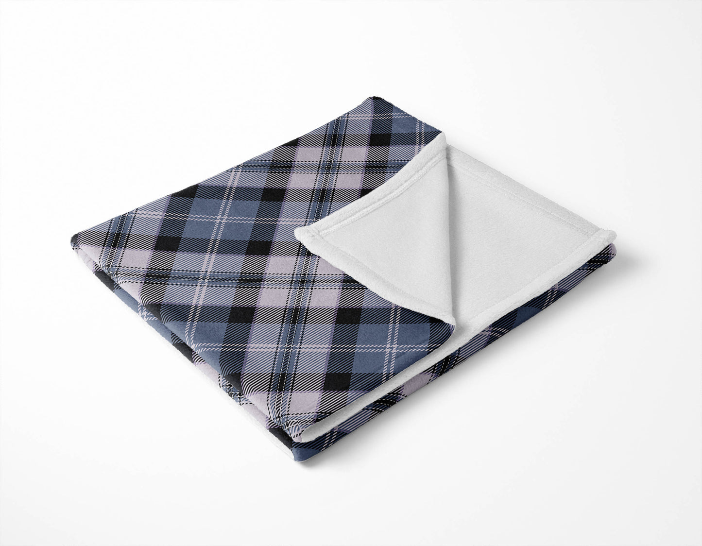Anthony Plaid Velveteen Fleece Blanket