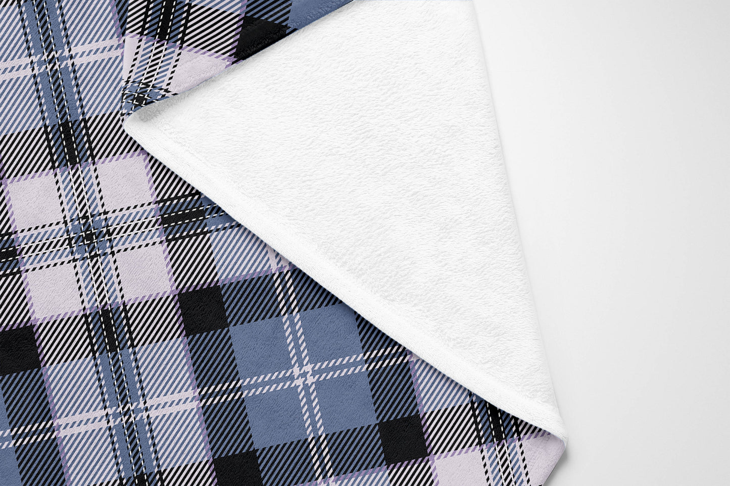 Anthony Plaid Velveteen Fleece Blanket