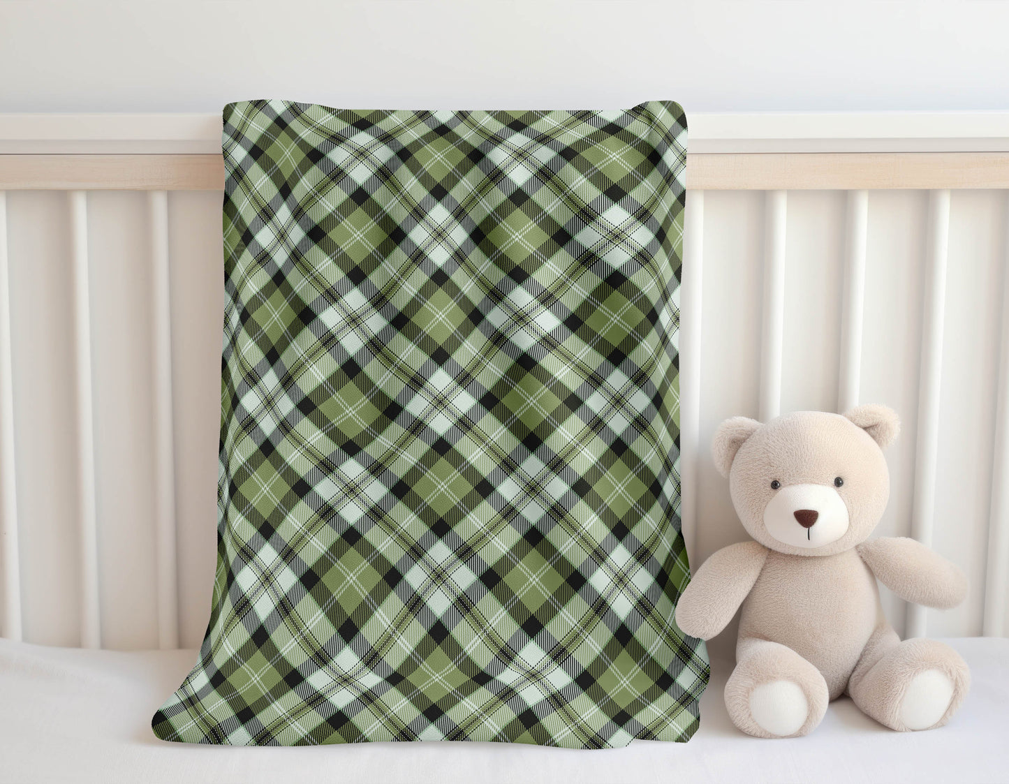 Anthony Plaid Velveteen Fleece Blanket