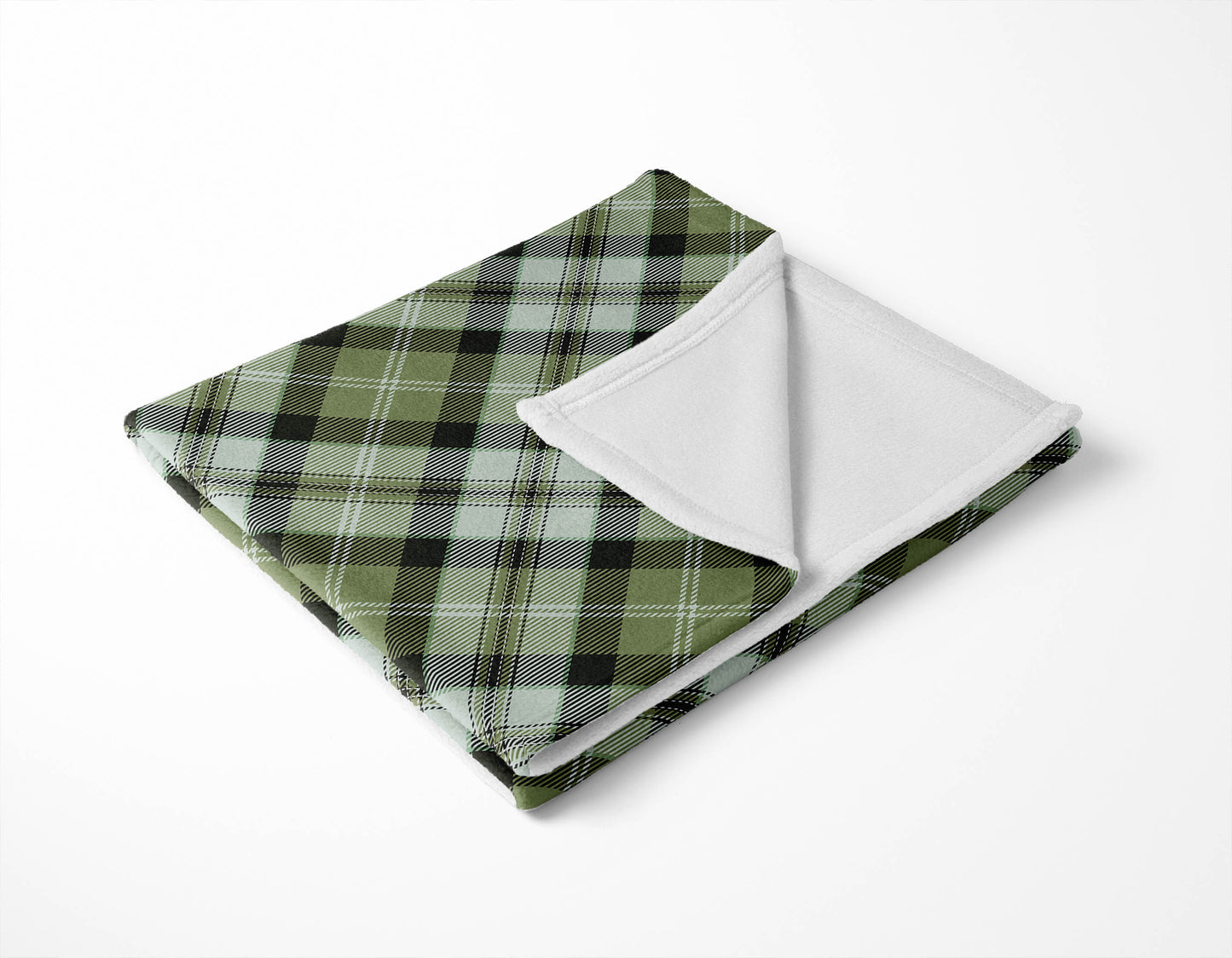 Anthony Plaid Velveteen Fleece Blanket