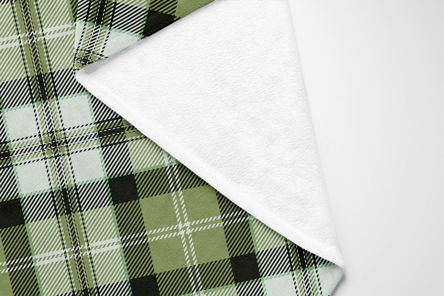 Anthony Plaid Velveteen Fleece Blanket