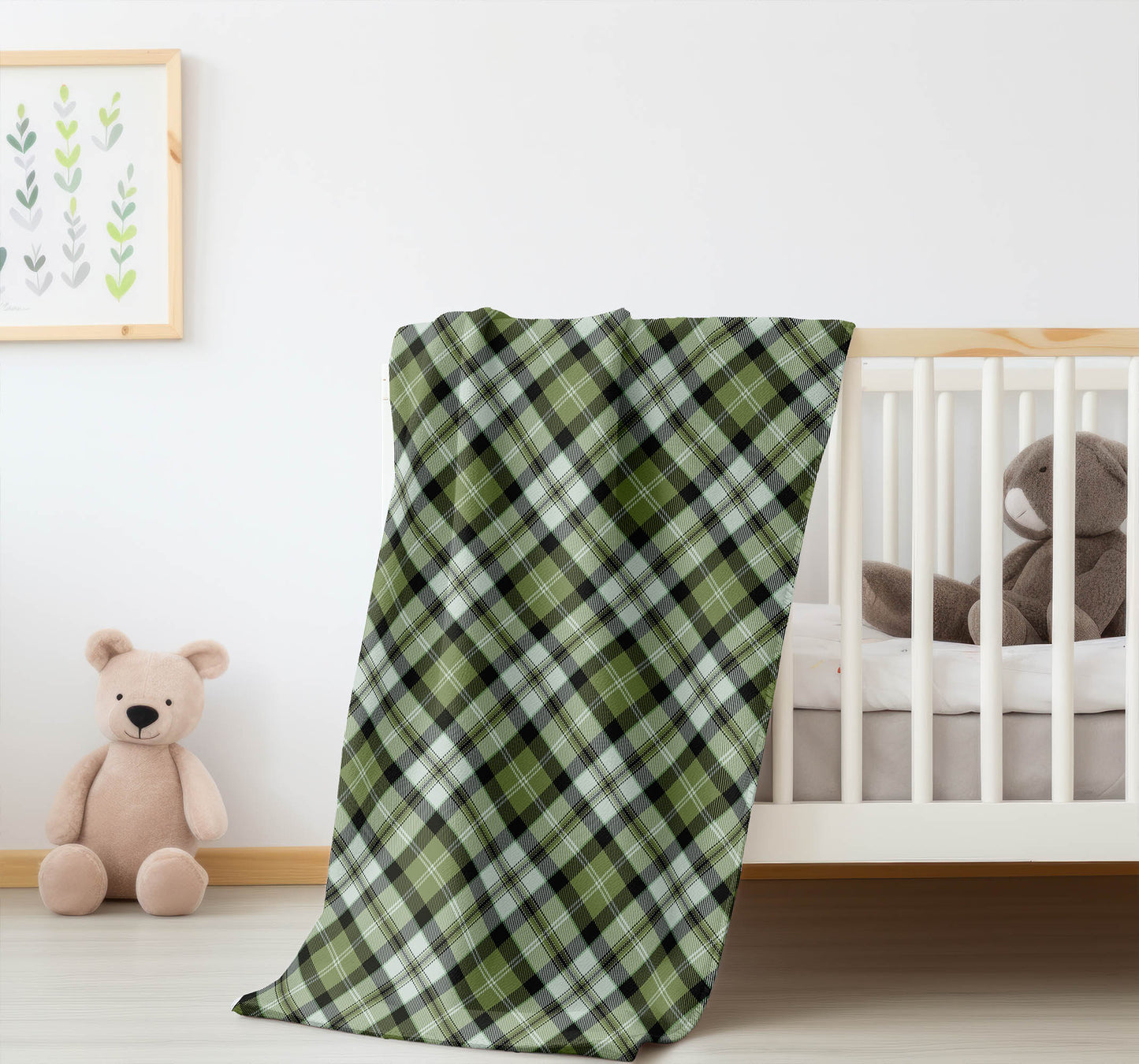 Anthony Plaid Velveteen Fleece Blanket