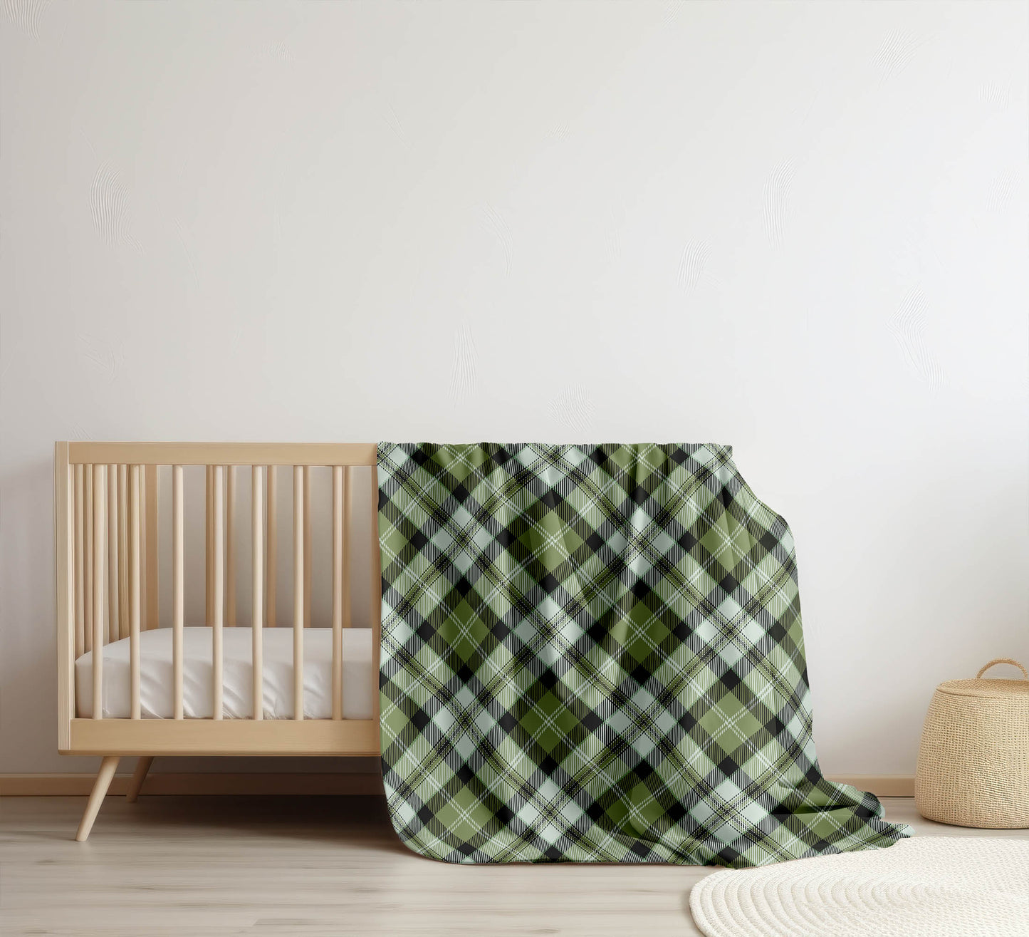 Anthony Plaid Velveteen Fleece Blanket