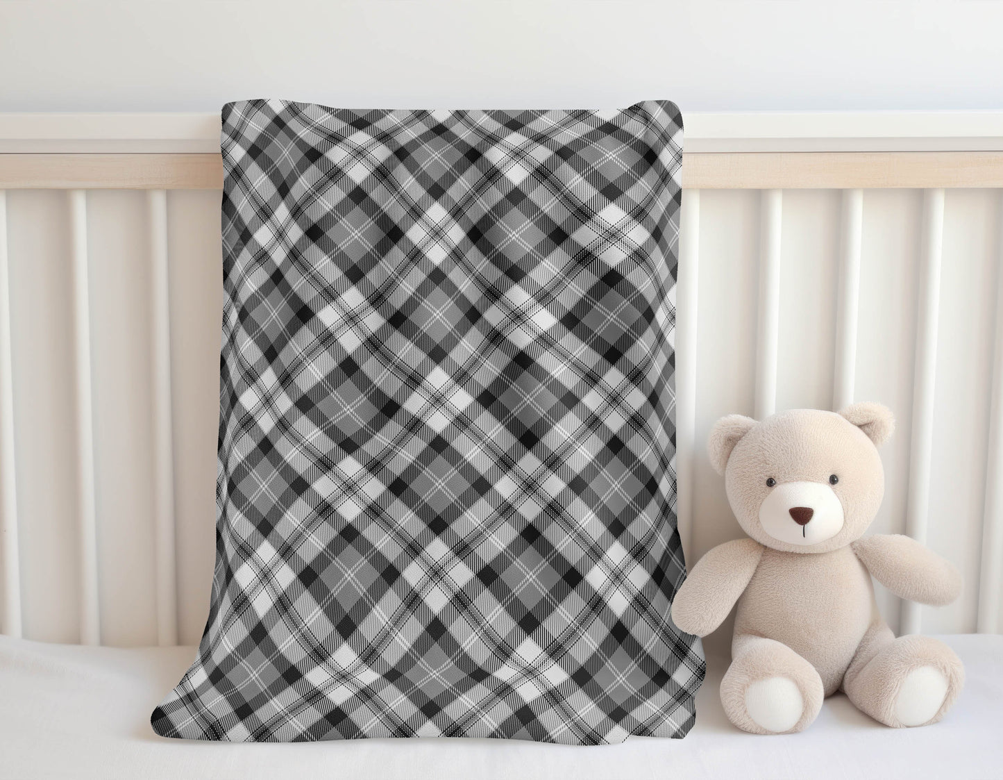 Anthony Plaid Velveteen Fleece Blanket
