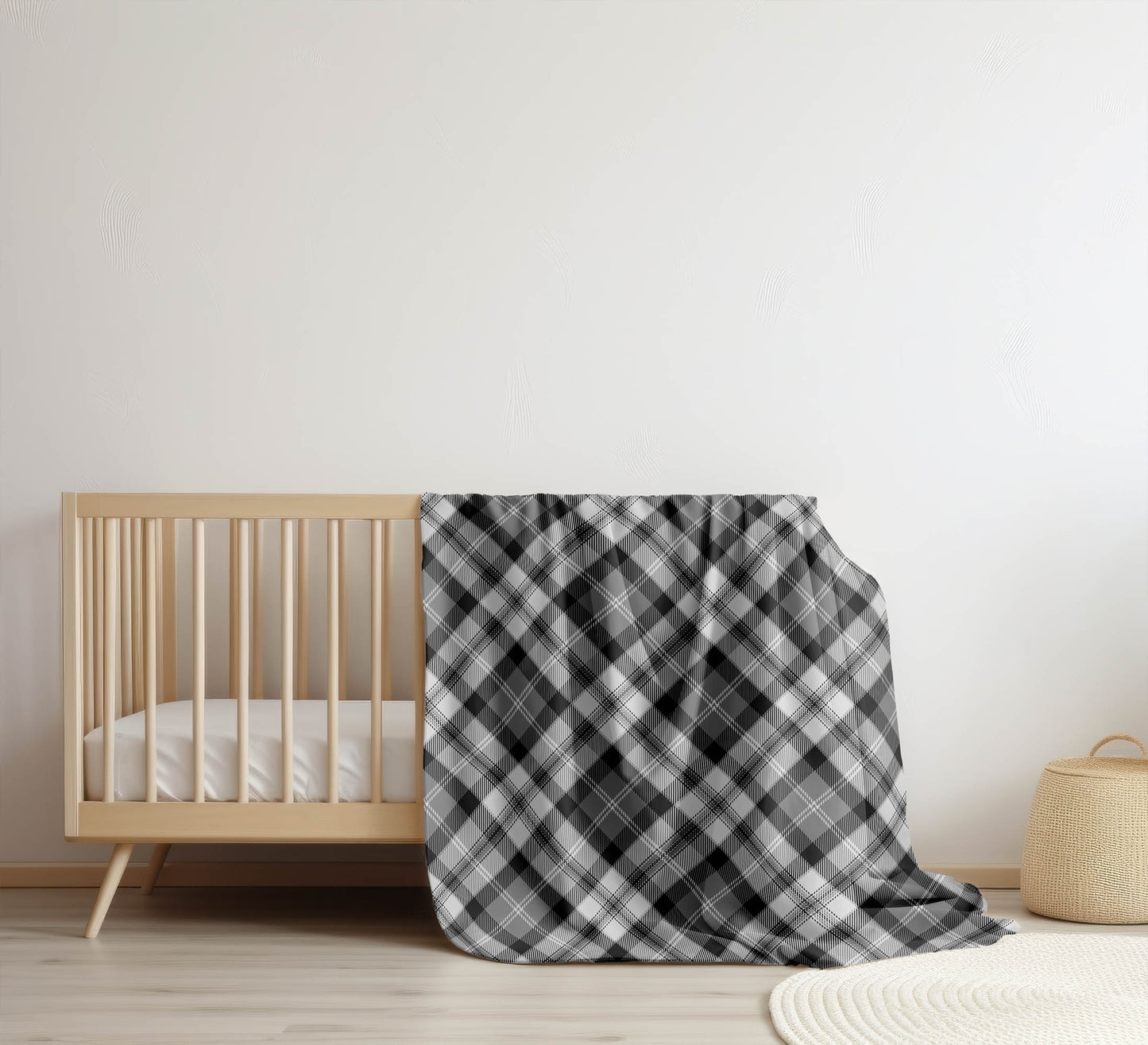 Anthony Plaid Velveteen Fleece Blanket
