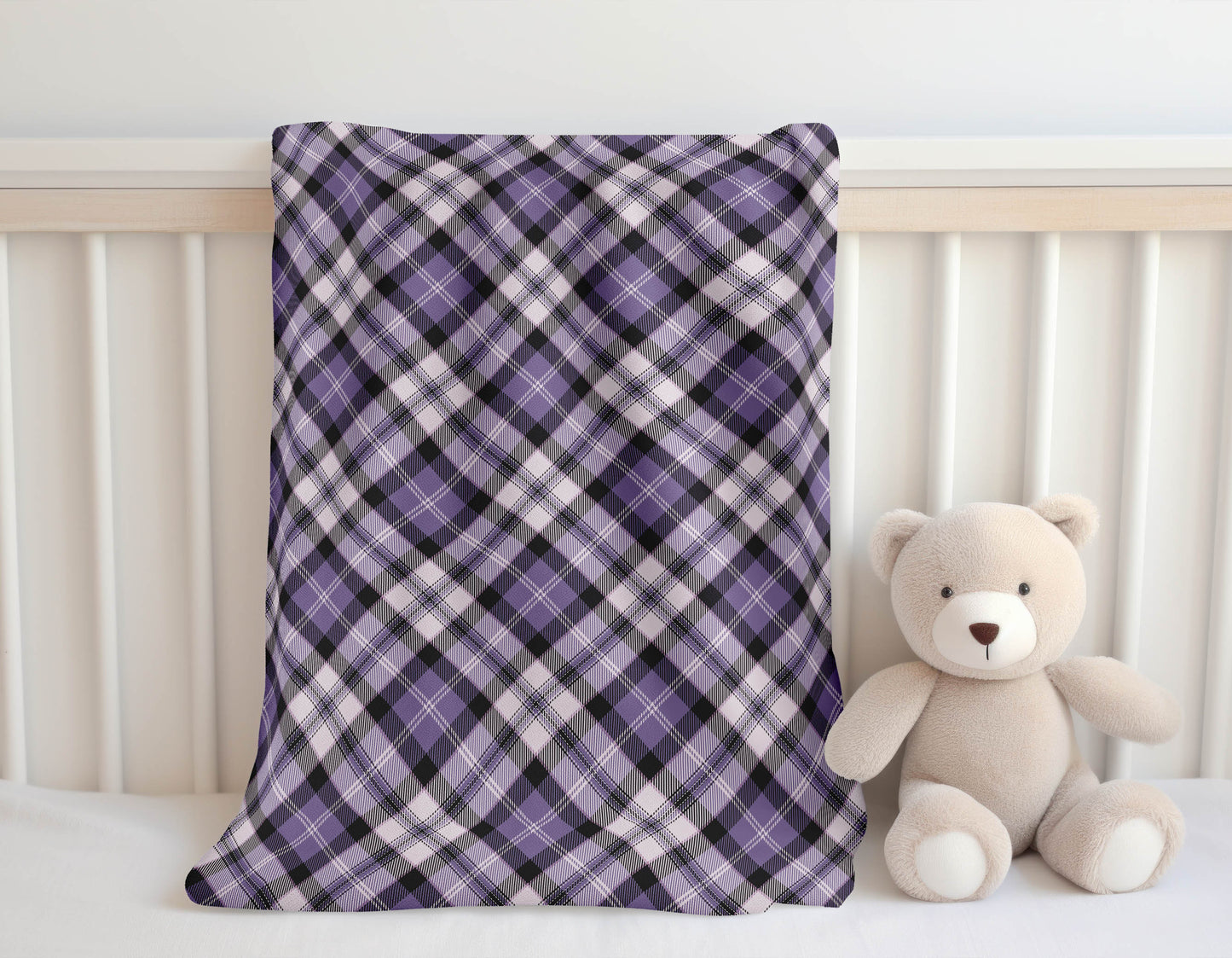 Anthony Plaid Velveteen Fleece Blanket