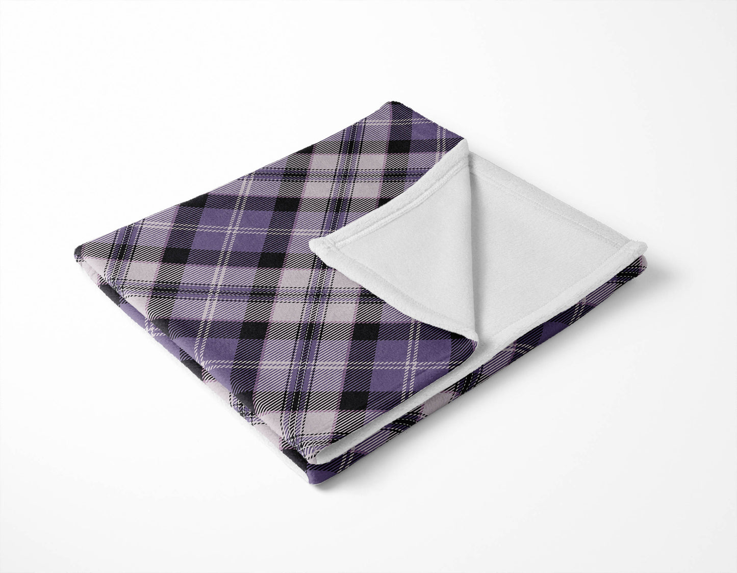 Anthony Plaid Velveteen Fleece Blanket
