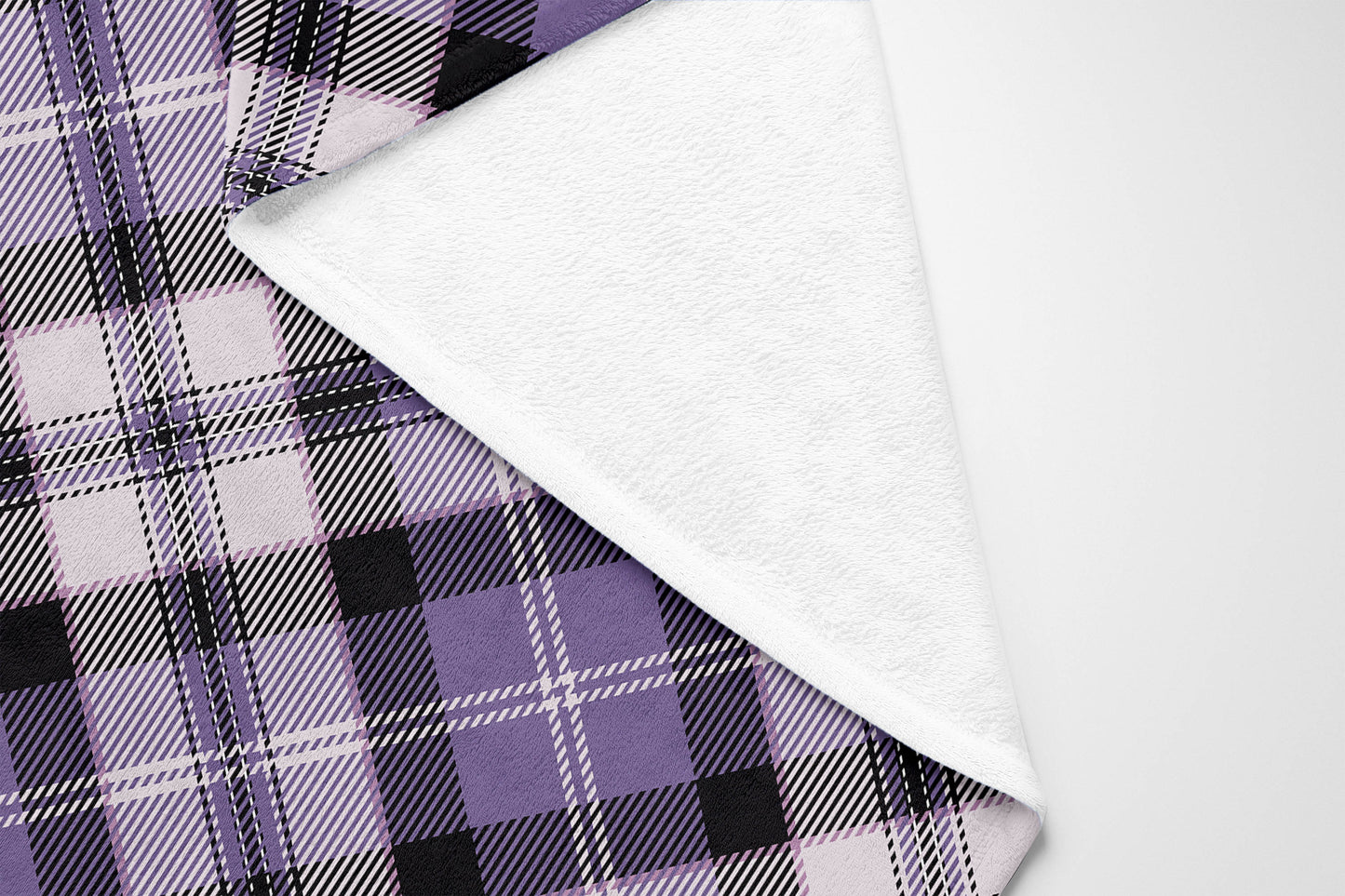 Anthony Plaid Velveteen Fleece Blanket