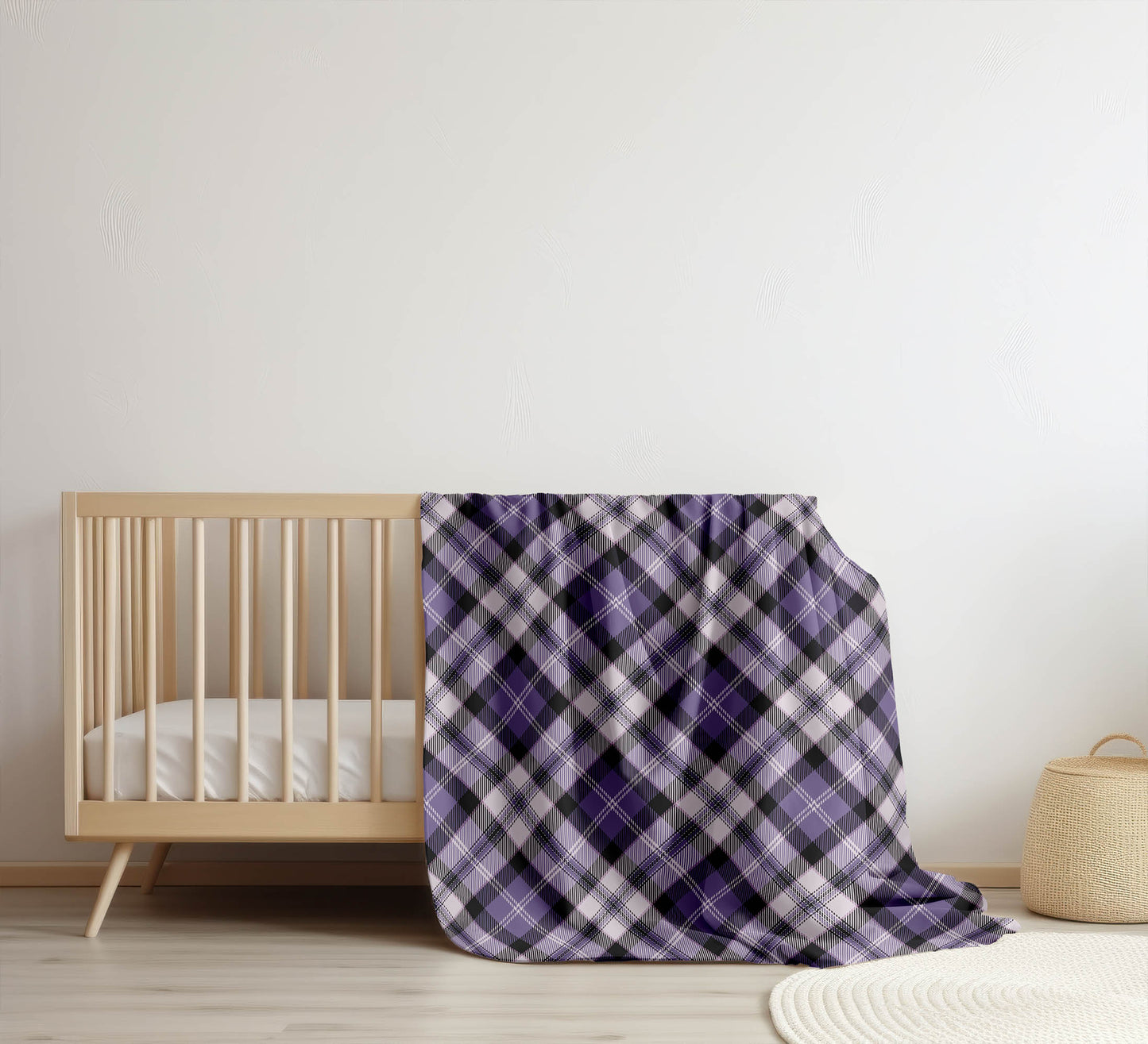 Anthony Plaid Velveteen Fleece Blanket