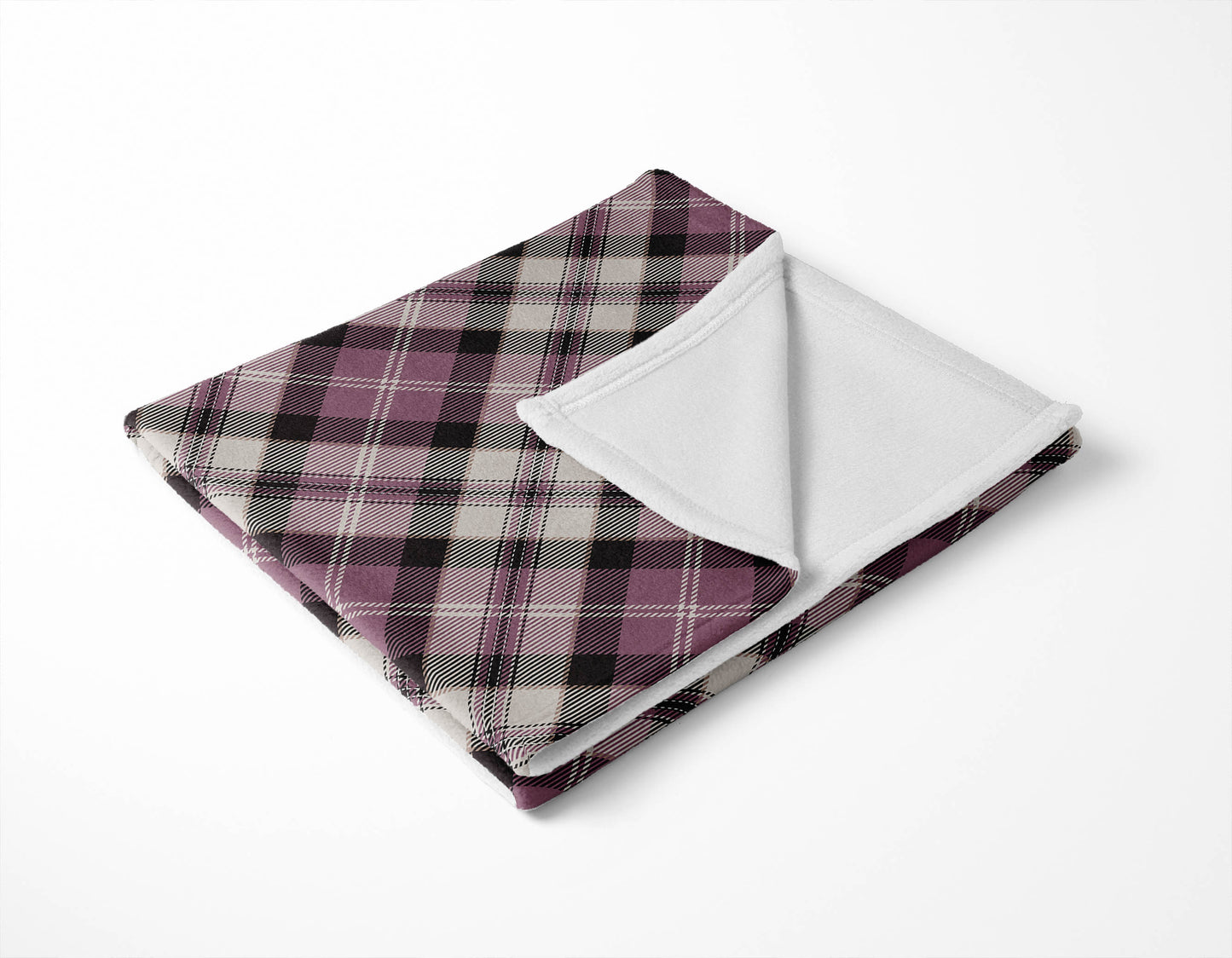 Anthony Plaid Velveteen Fleece Blanket