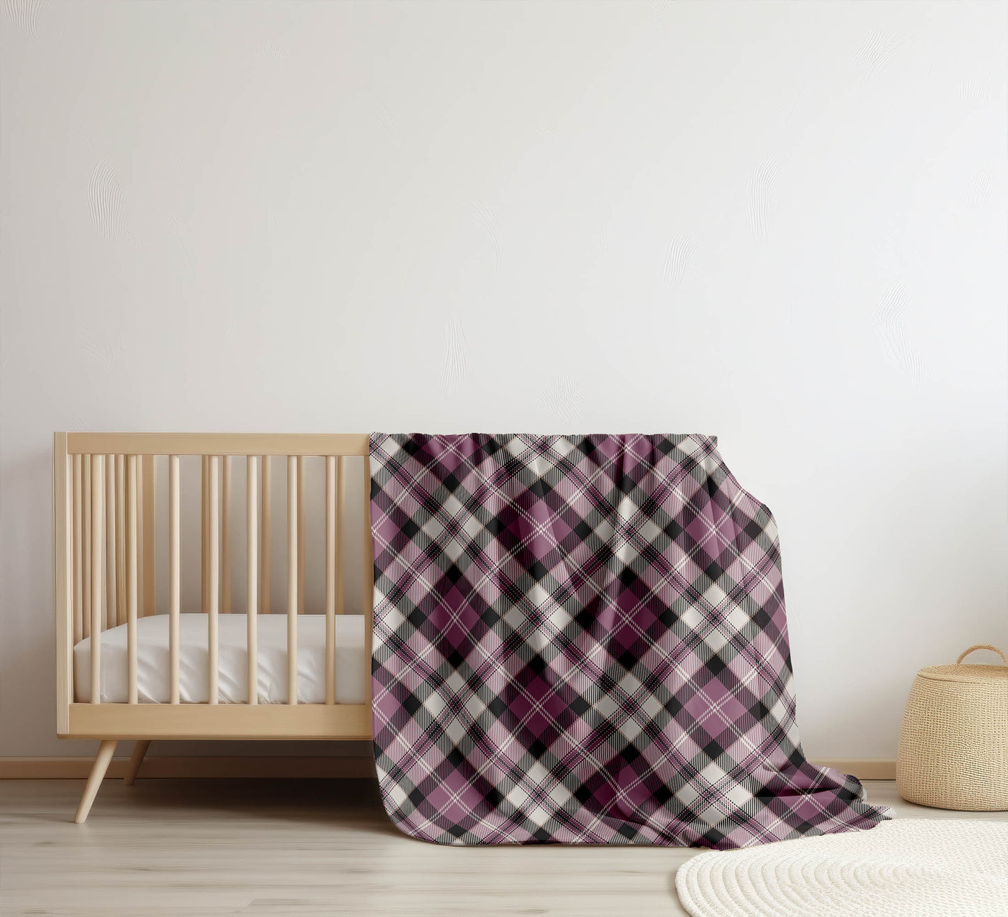 Anthony Plaid Velveteen Fleece Blanket