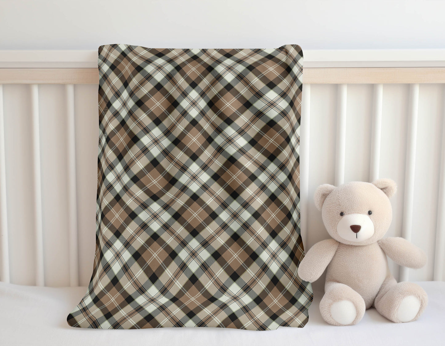 Anthony Plaid Velveteen Fleece Blanket