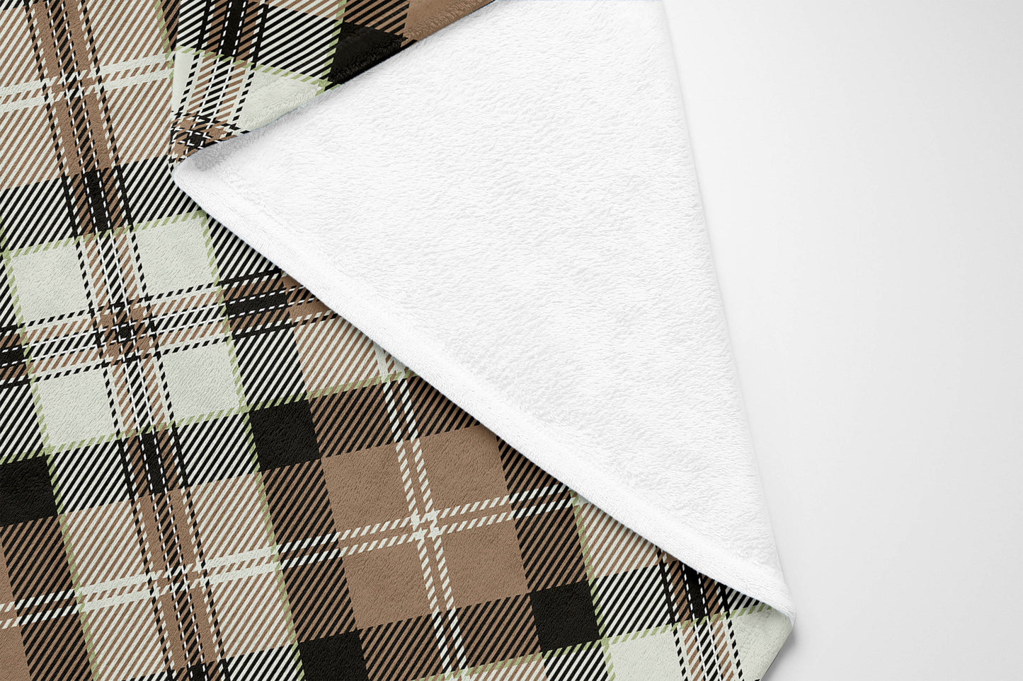 Anthony Plaid Velveteen Fleece Blanket