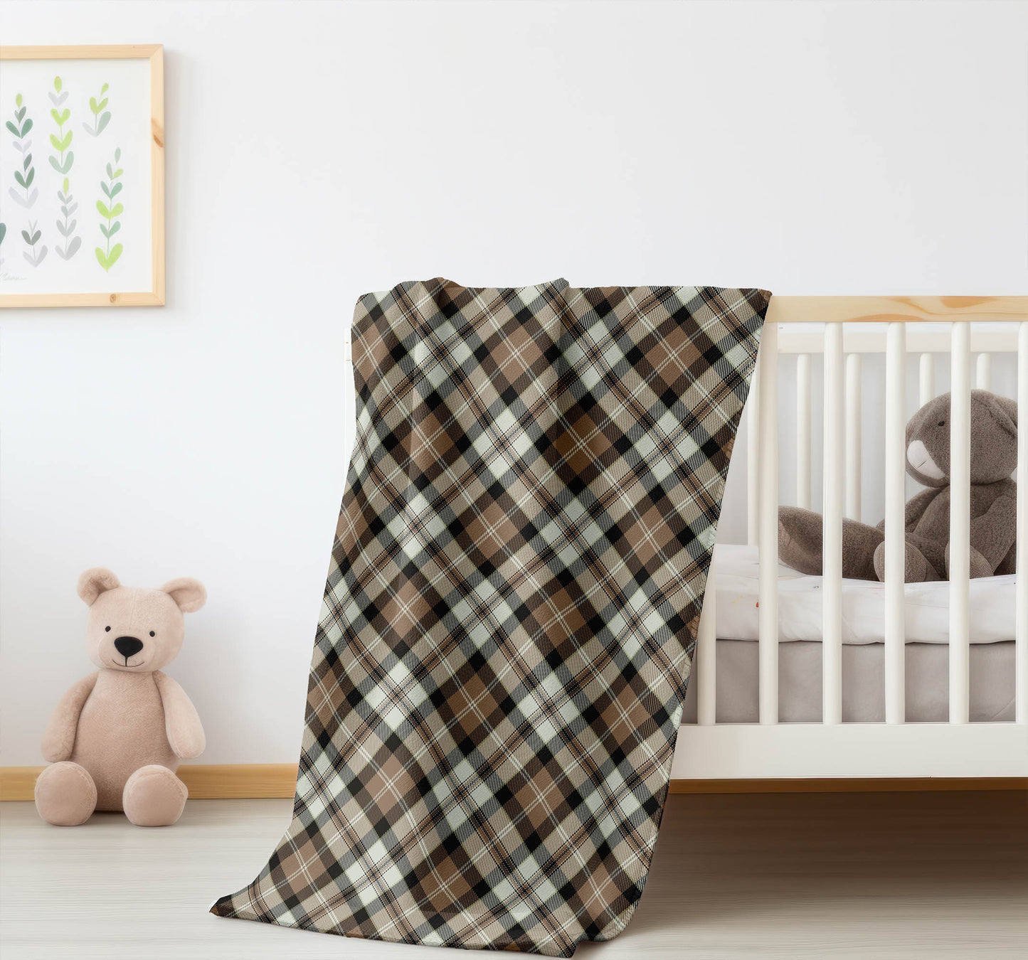 Anthony Plaid Velveteen Fleece Blanket