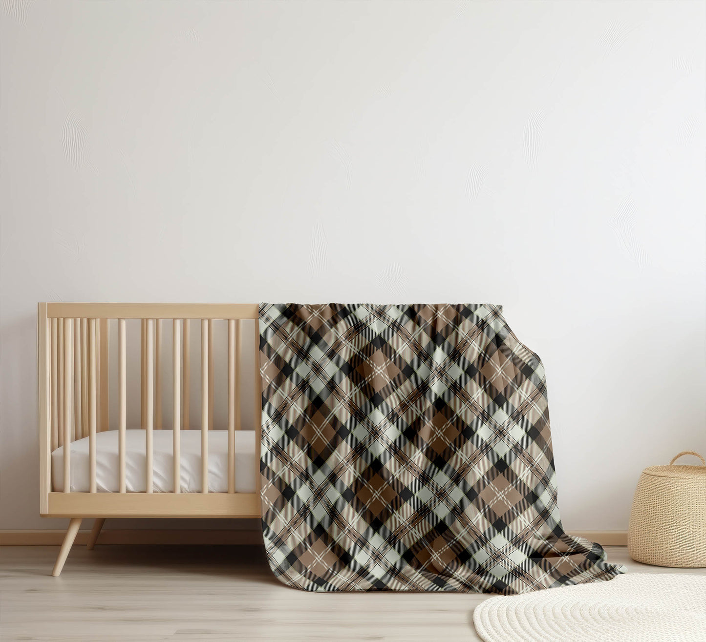 Anthony Plaid Velveteen Fleece Blanket