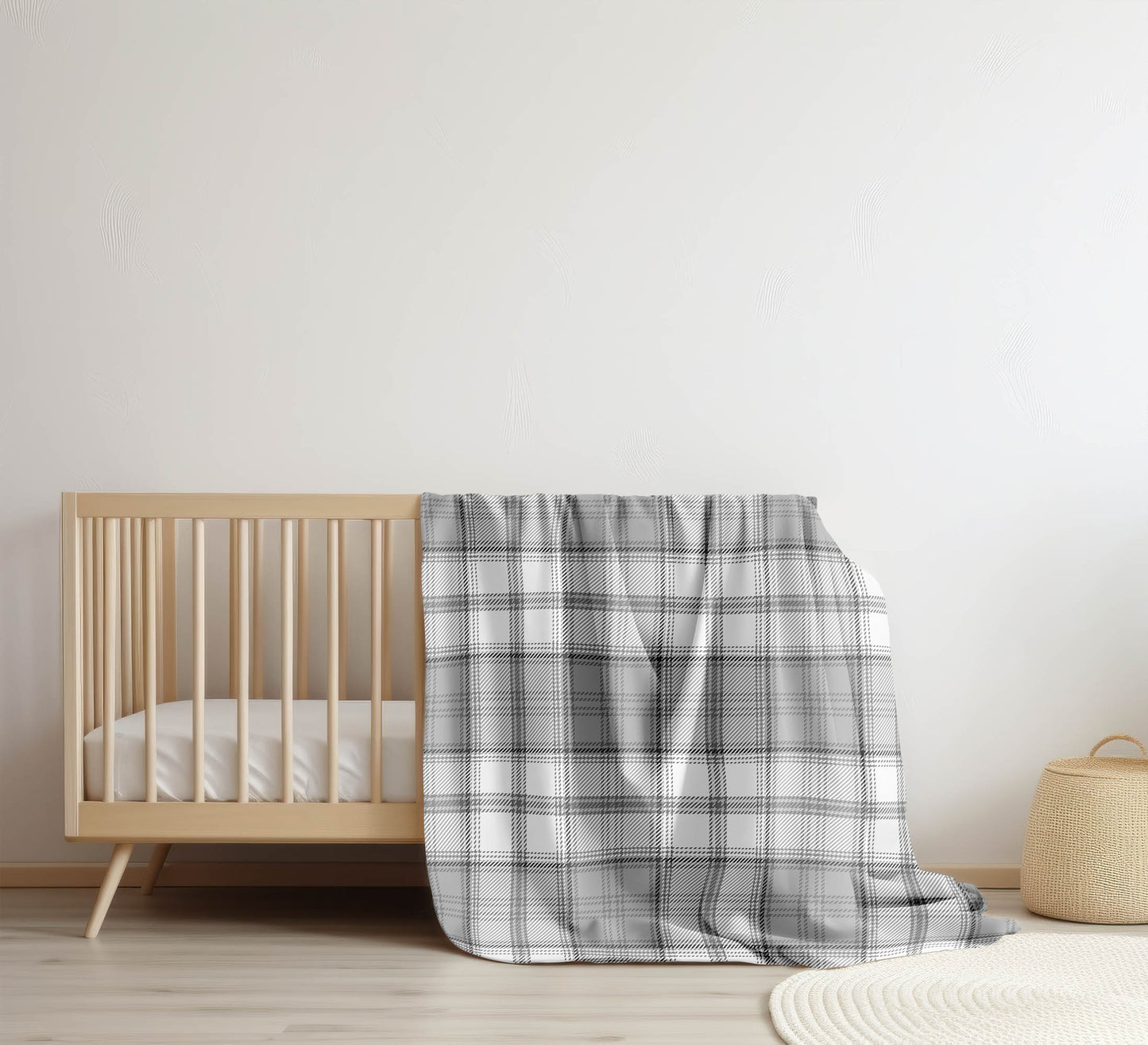 Bully Plaid Velveteen Fleece Blanket